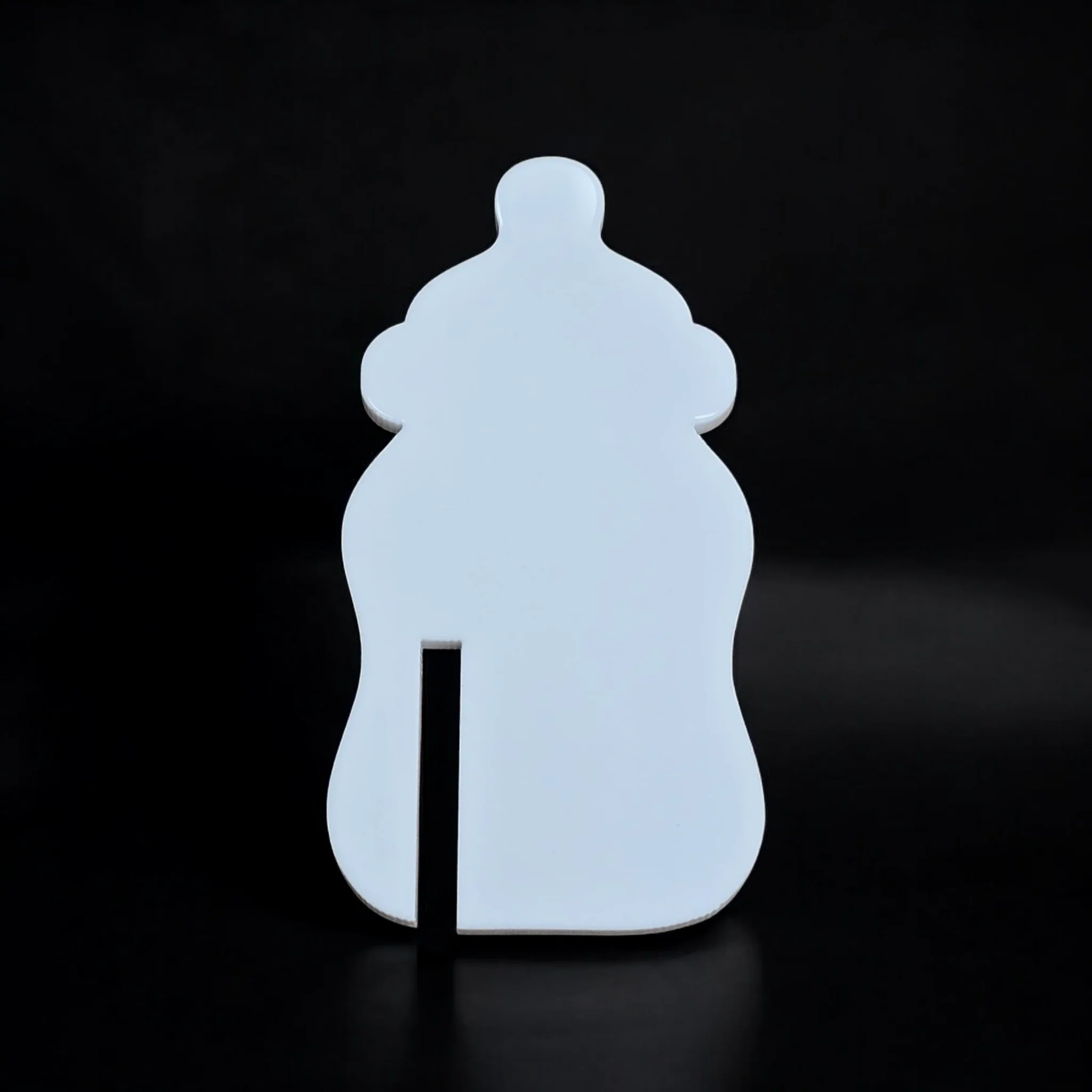 Acrylic Baby Bottle Shaped Glass Charm