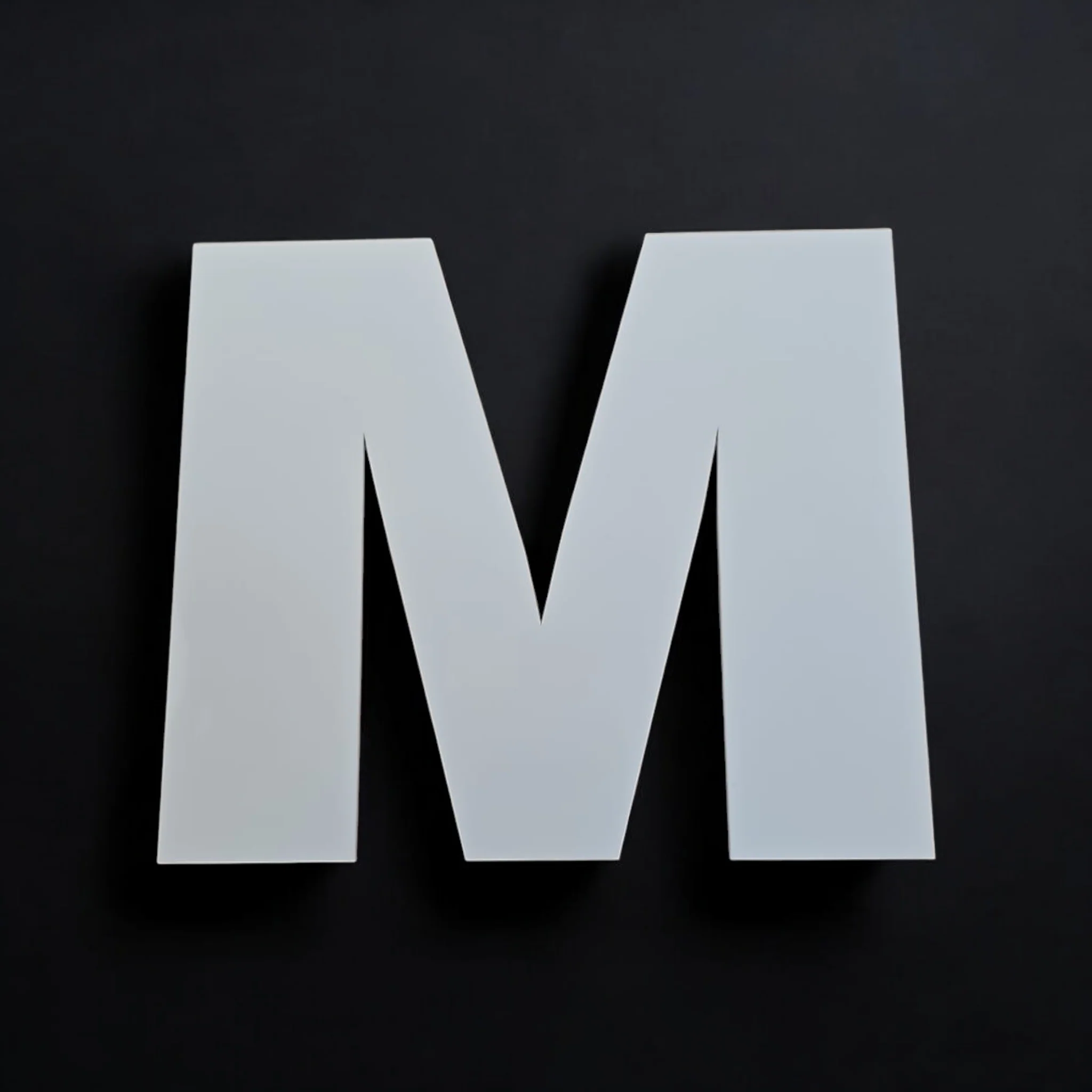Acrylic Large Letters - Black & Grey - Image 2