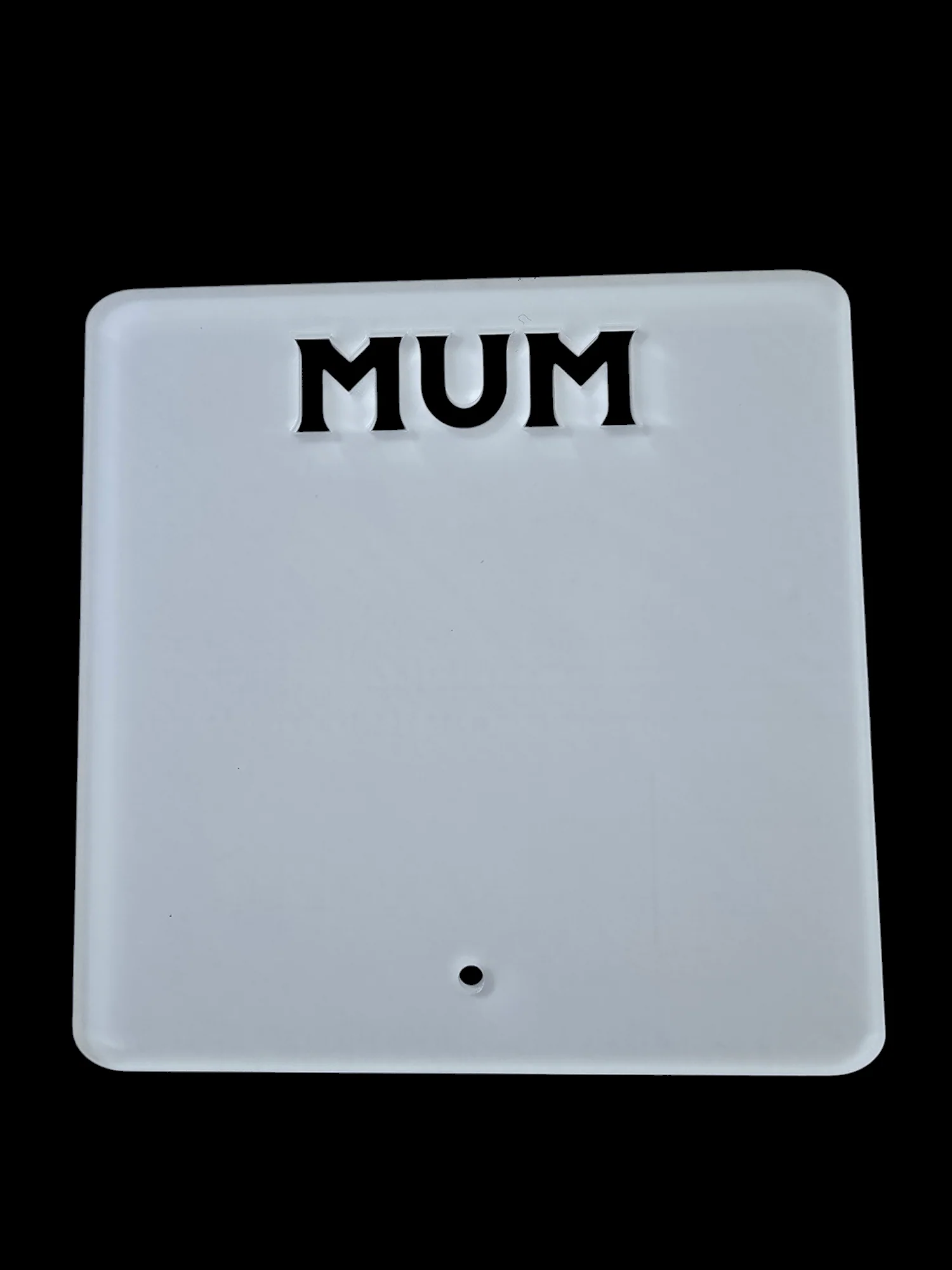 Acrylic Mothers Day Square with Pin Stand