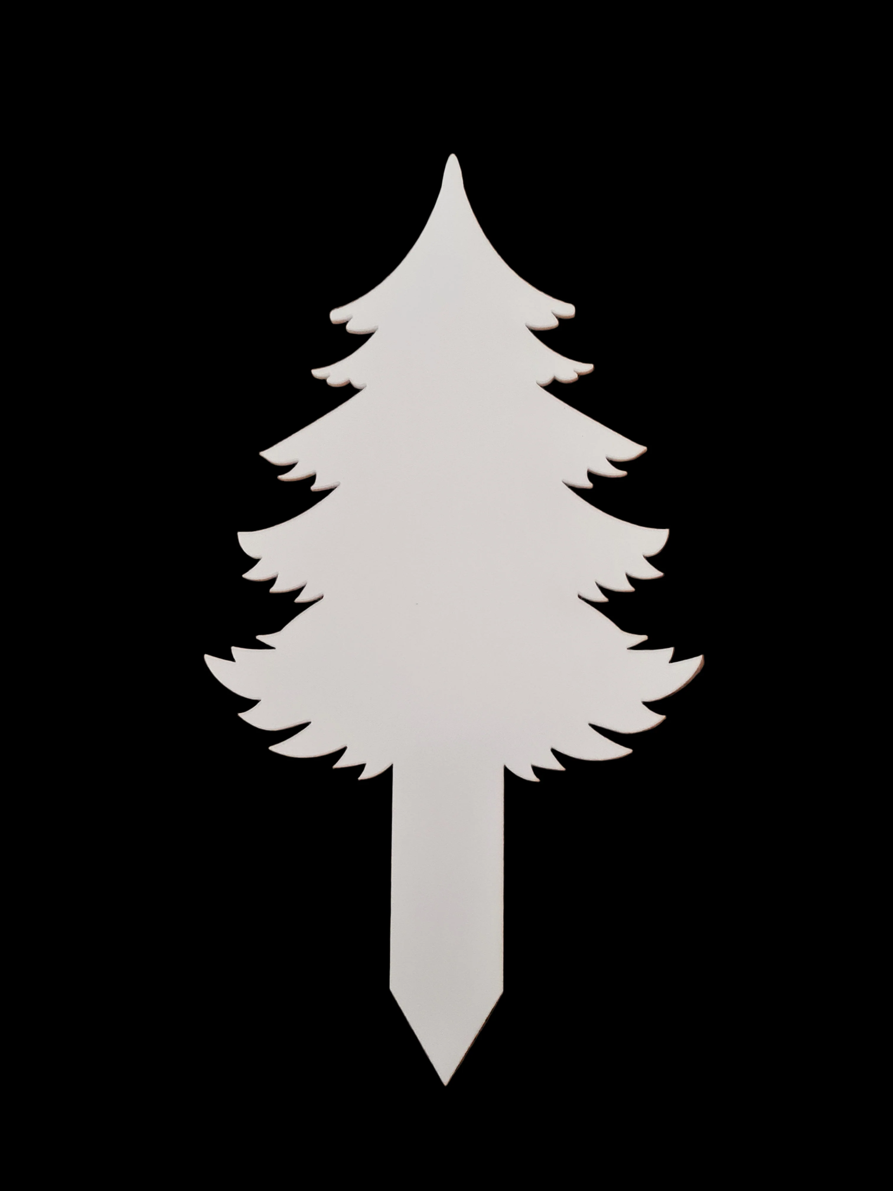 Acrylic One Piece Christmas Tree Grave Marker