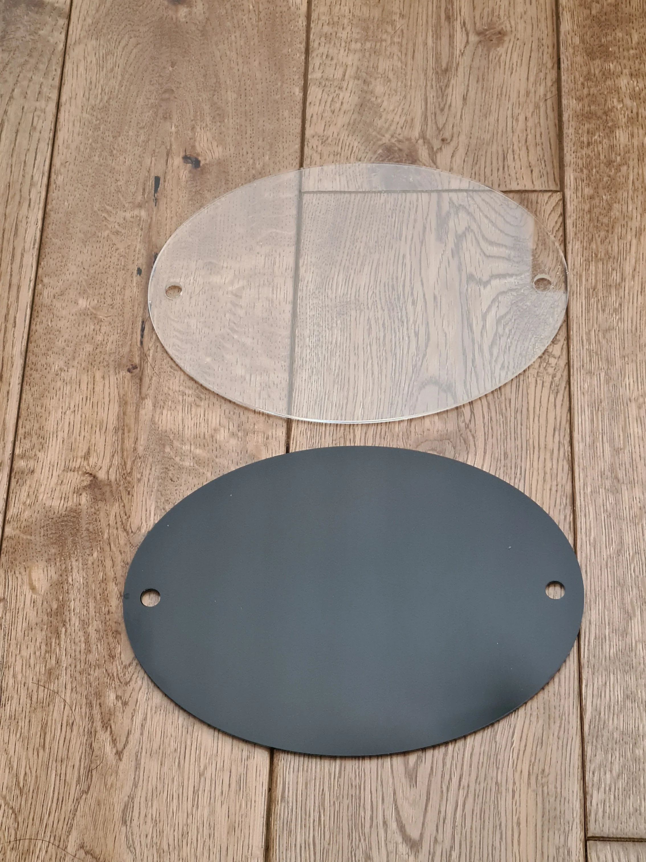 Acrylic Oval House Wall Sign / Plaque