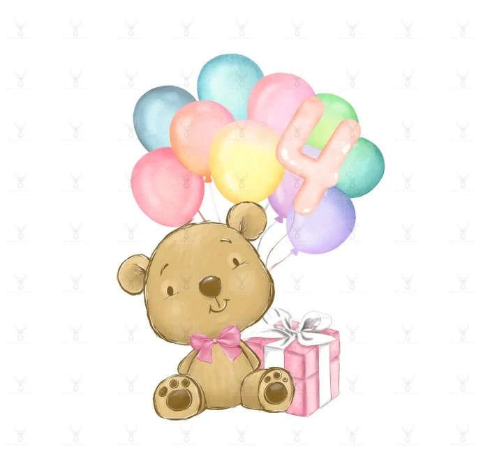 Birthday Bear Numbers Design - Image 4