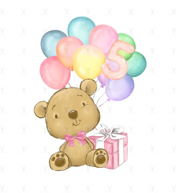 Birthday Bear Numbers Design - Image 5
