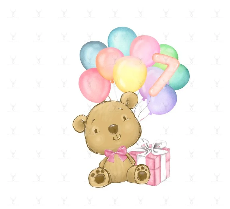 Birthday Bear Numbers Design - Image 7