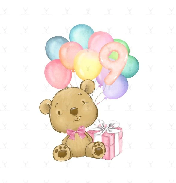 Birthday Bear Numbers Design - Image 9