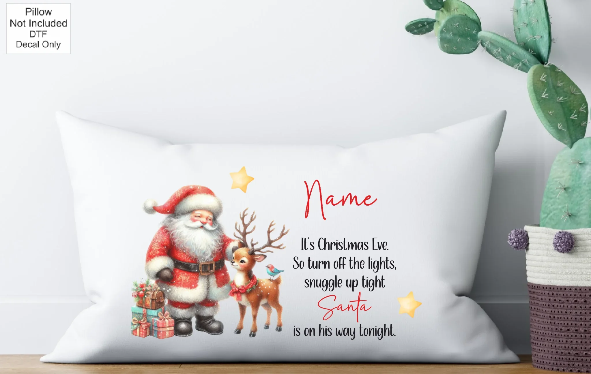 Christmas Pillowcase Sublimation Print