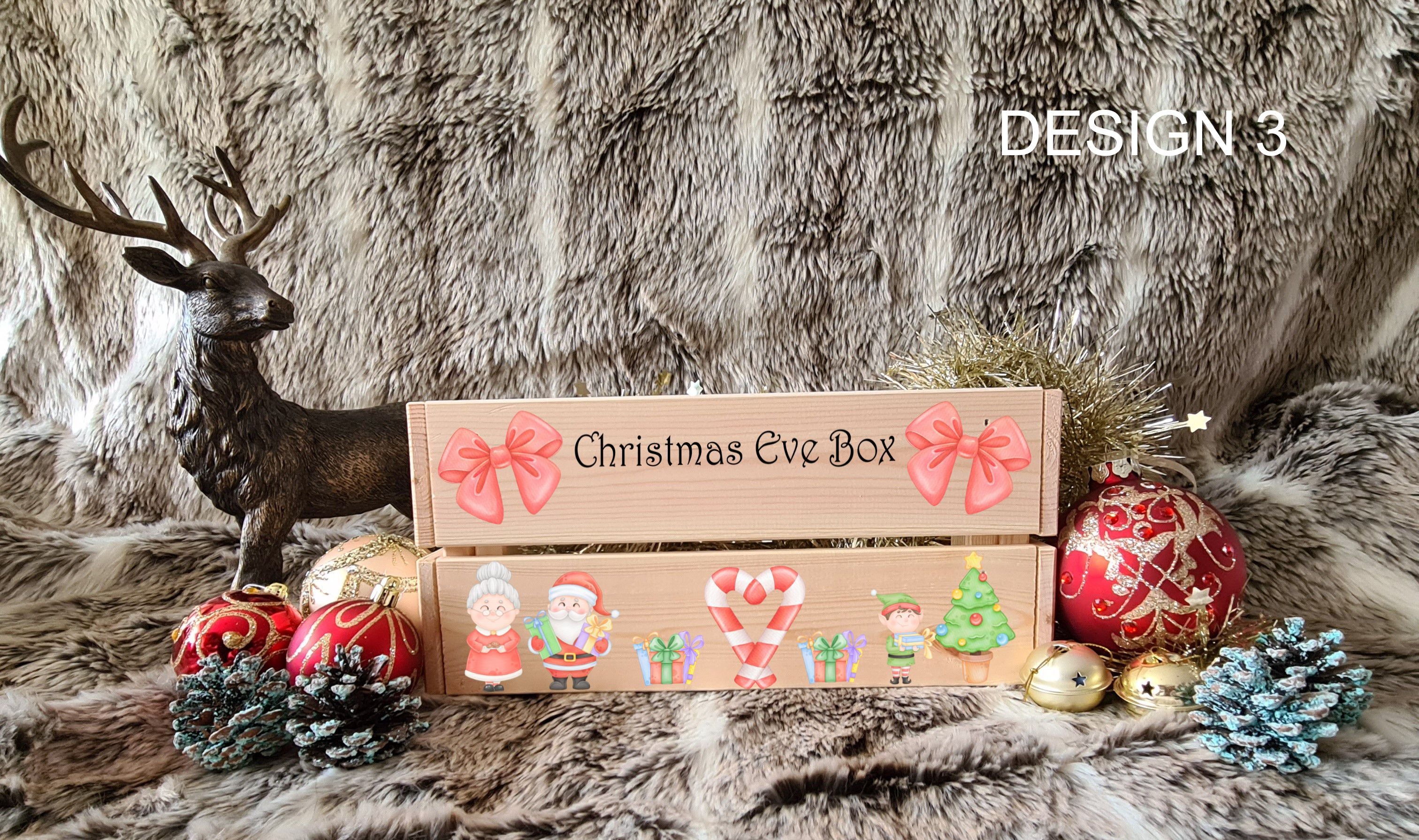 UV Printed Christmas Wooden Crate - Image 3