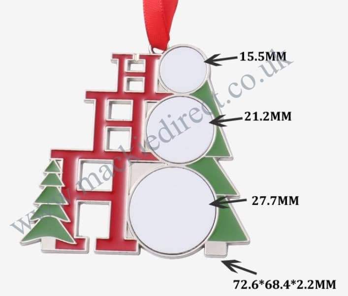 HoHoHo Sublimation Tree Decoration - Image 5