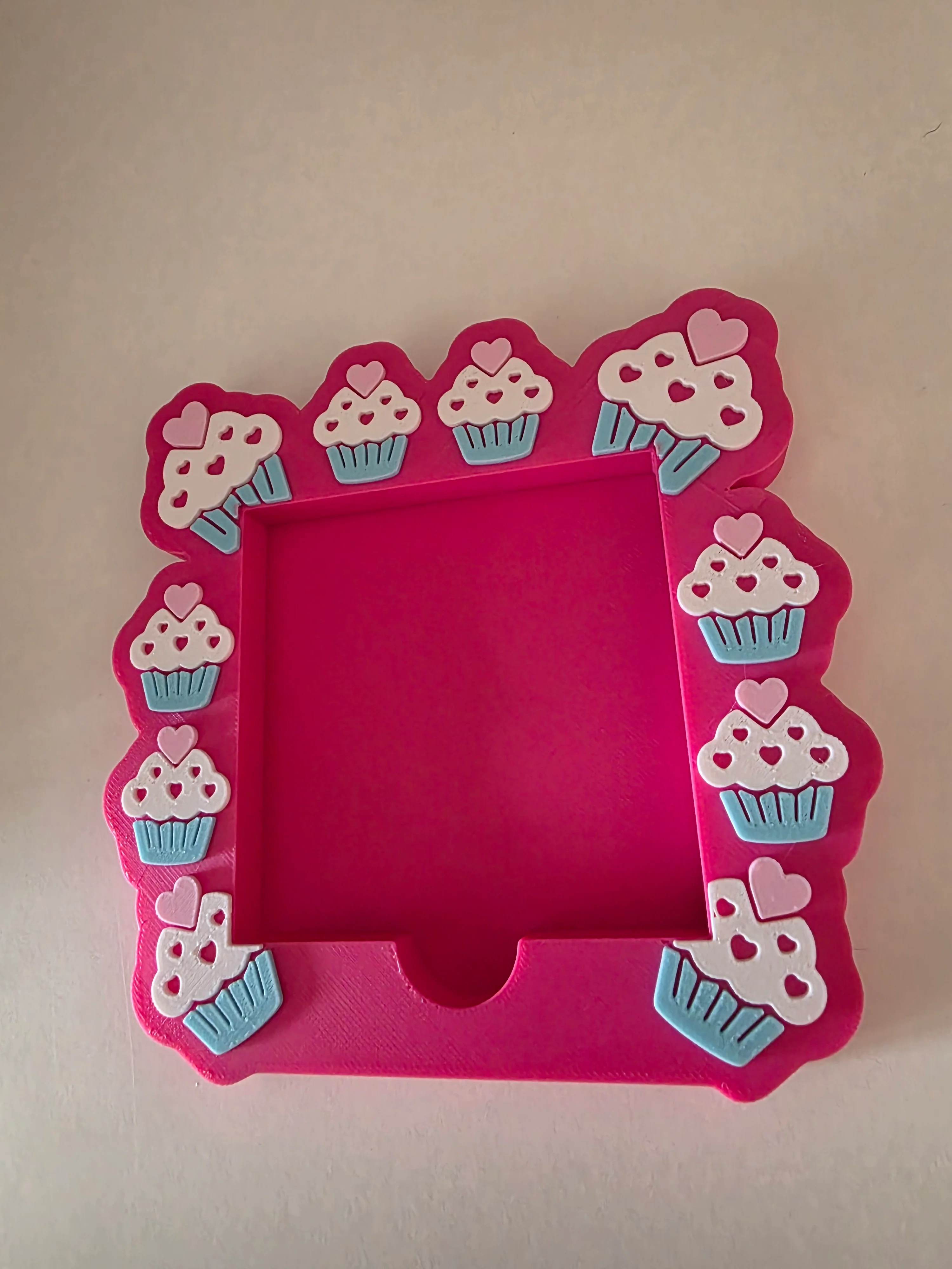 Cupcake Post it Note / Sticky Note Holder 3d Printed - Image 4