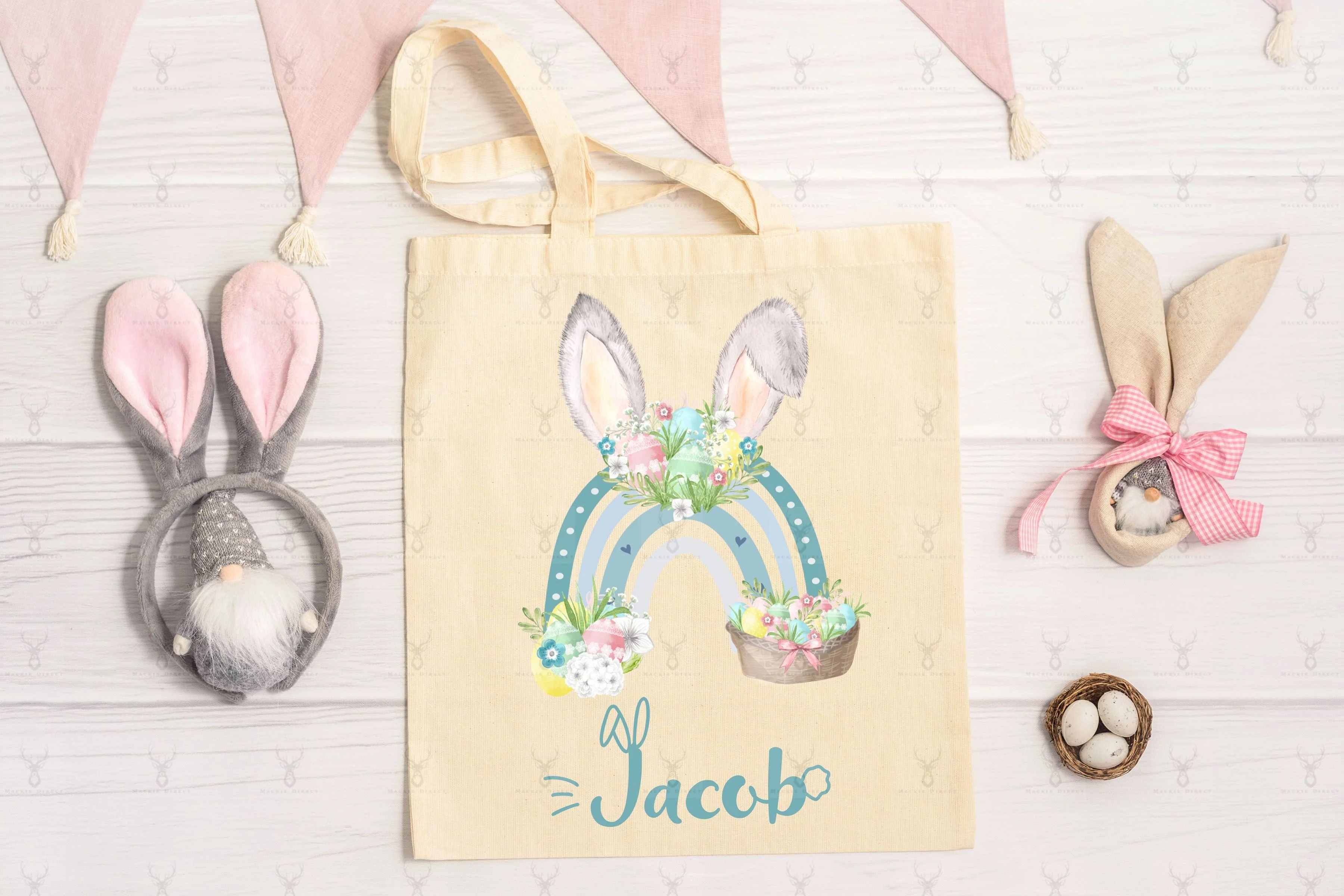 Easter Bunny Rainbow Ears Design - Image 3