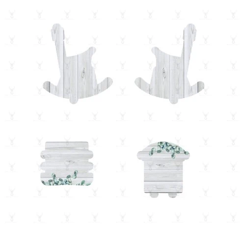 Heart Double Chair Stand Design 2 - Digital Download only - Image 2