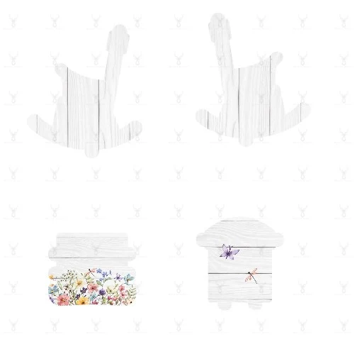 Heart Double Chair Stand Design 3 - Digital Download only - Image 3