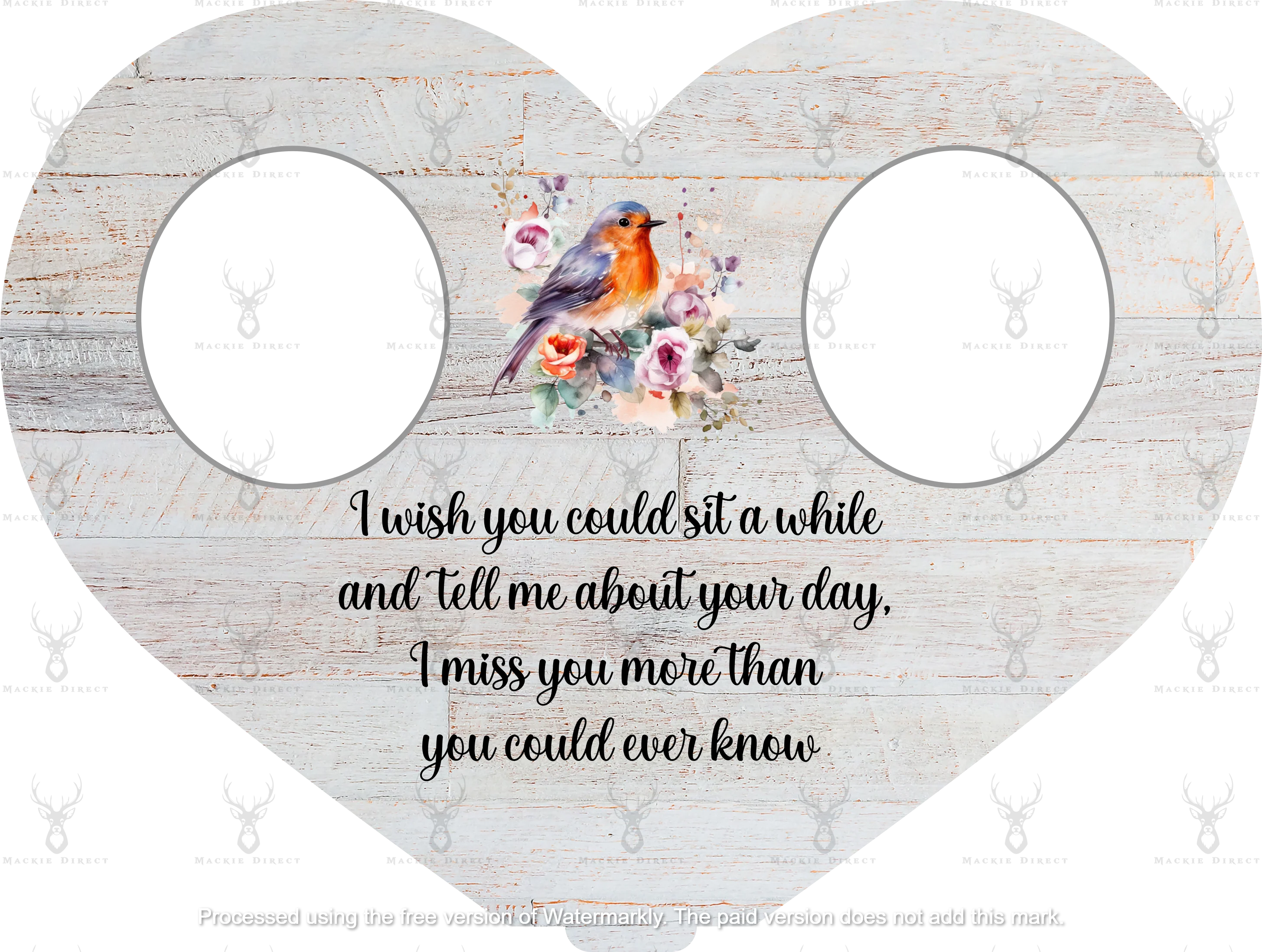 Heart Double Chair Stand Design 4 - Digital Download only - Image 6