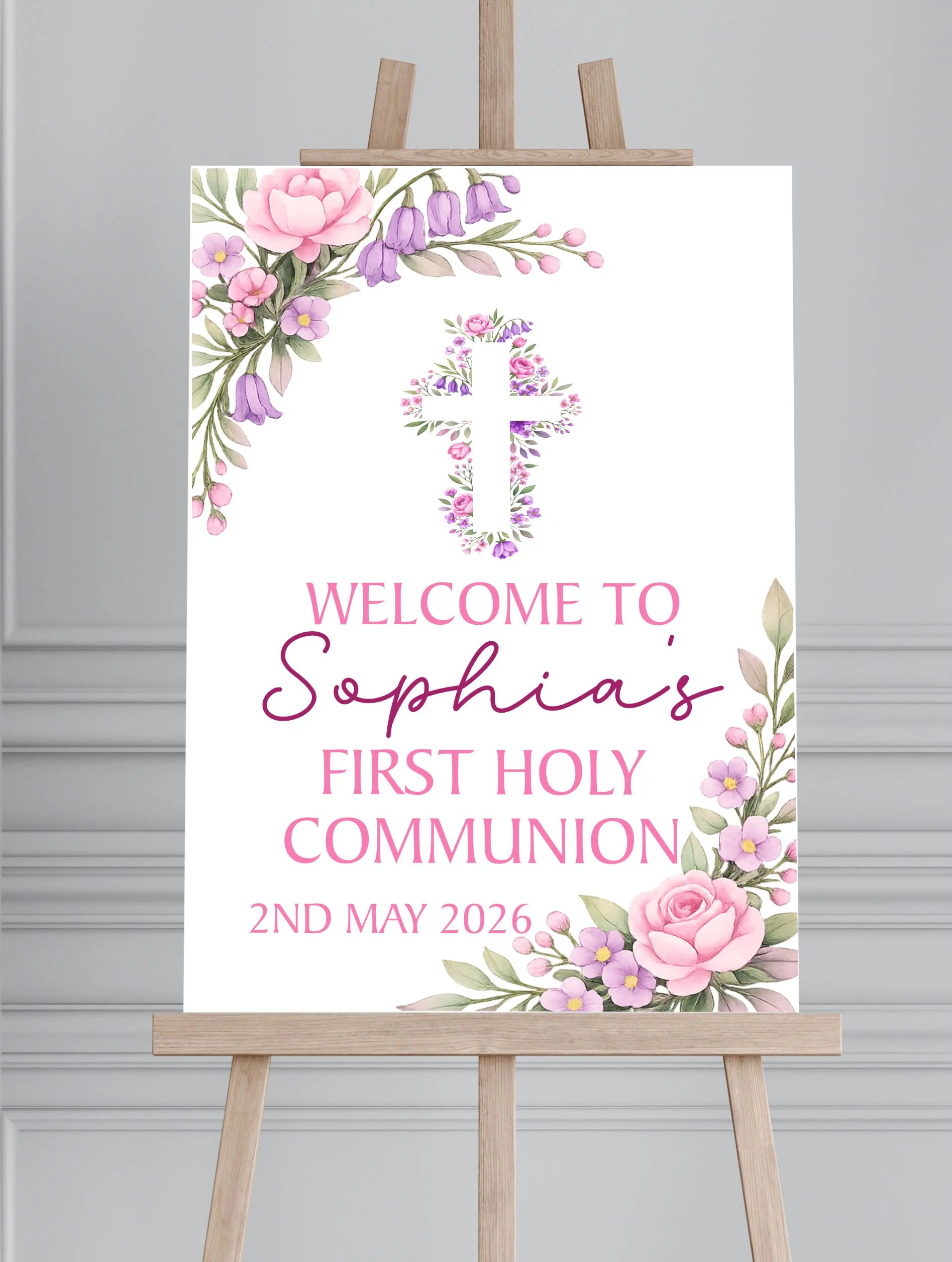 Holy Communion/Baptism/Christening Printed Board Welcome Sign - Image 11