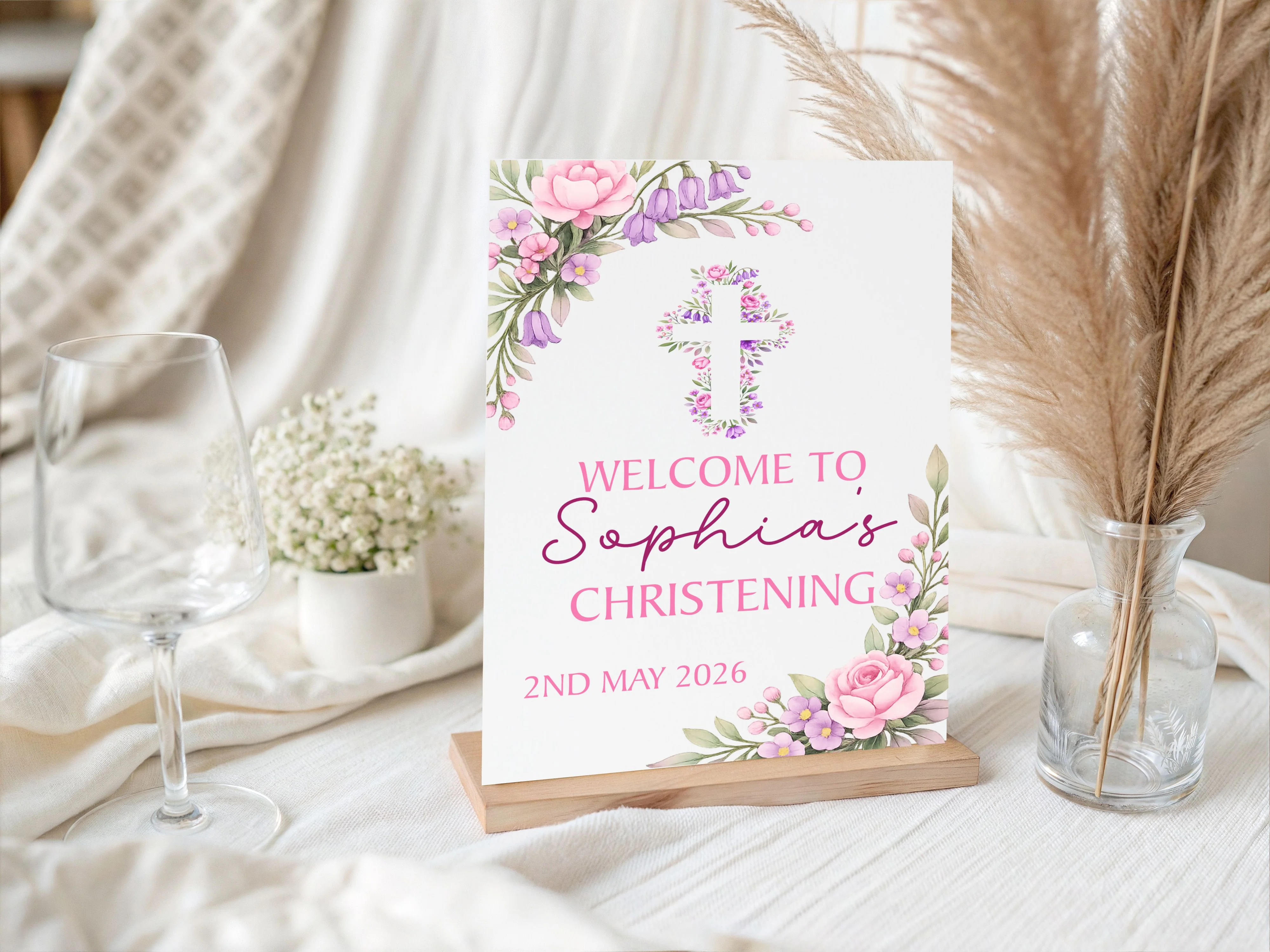 Holy Communion/Baptism/Christening Printed Board Welcome Sign - Image 9