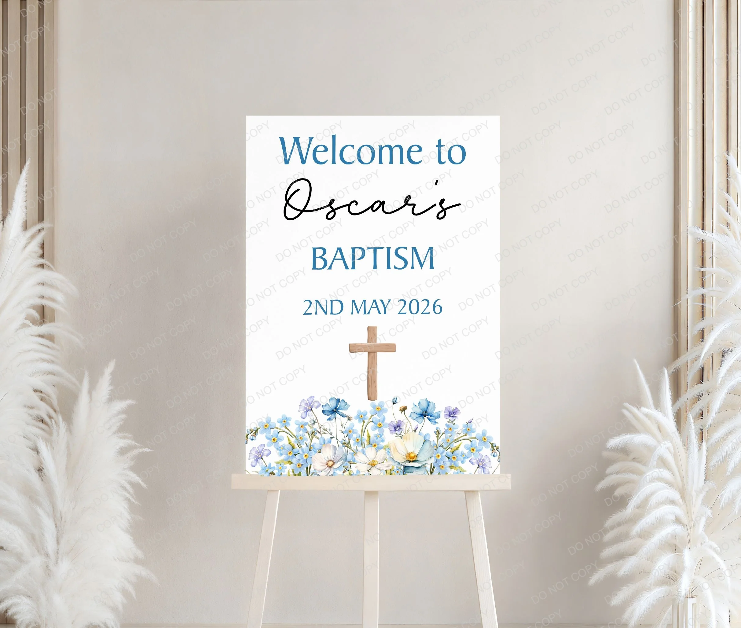 Holy Communion/Baptism/Christening Printed Board Welcome Sign - Image 3