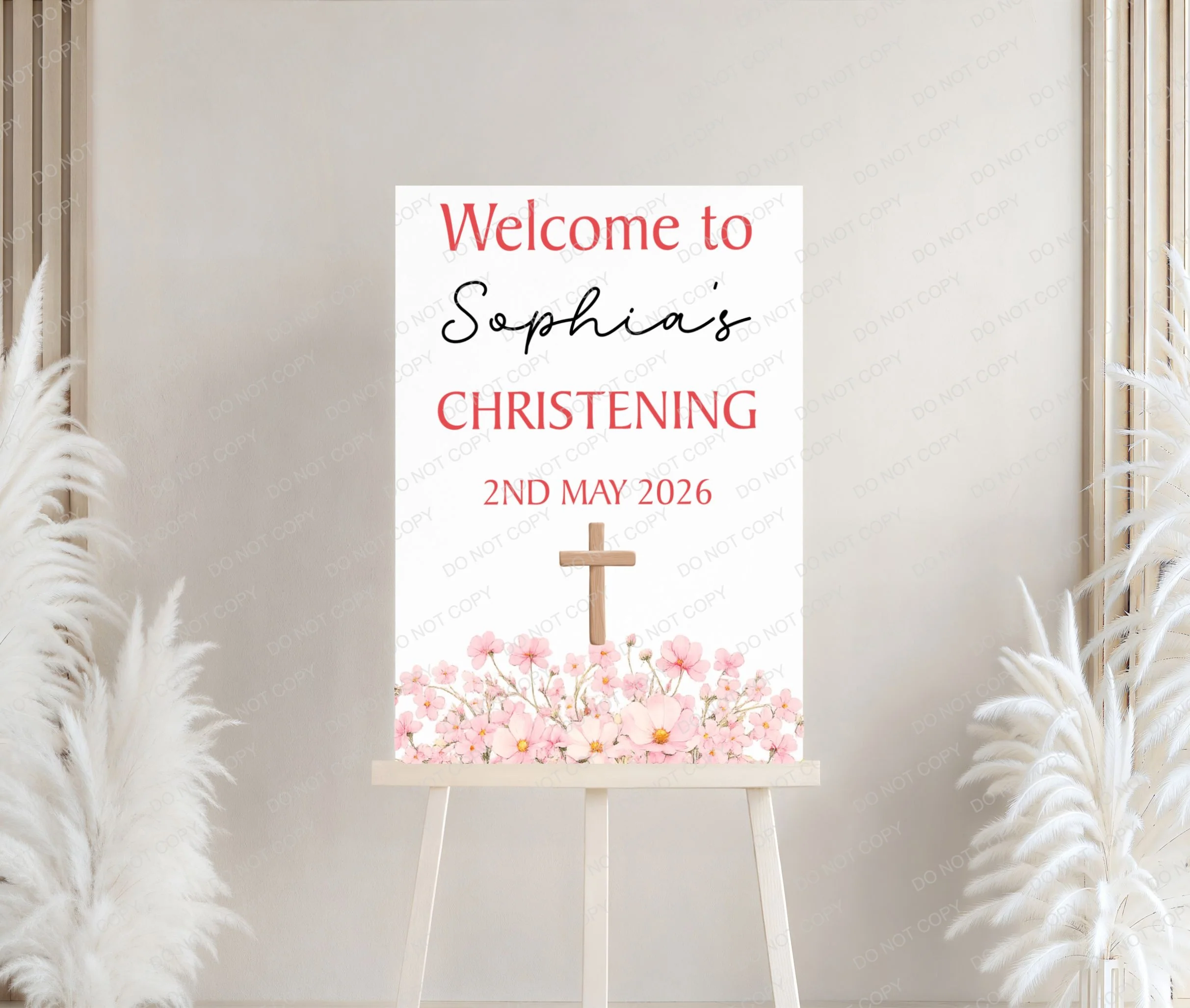 Holy Communion/Baptism/Christening Printed Board Welcome Sign - Image 6