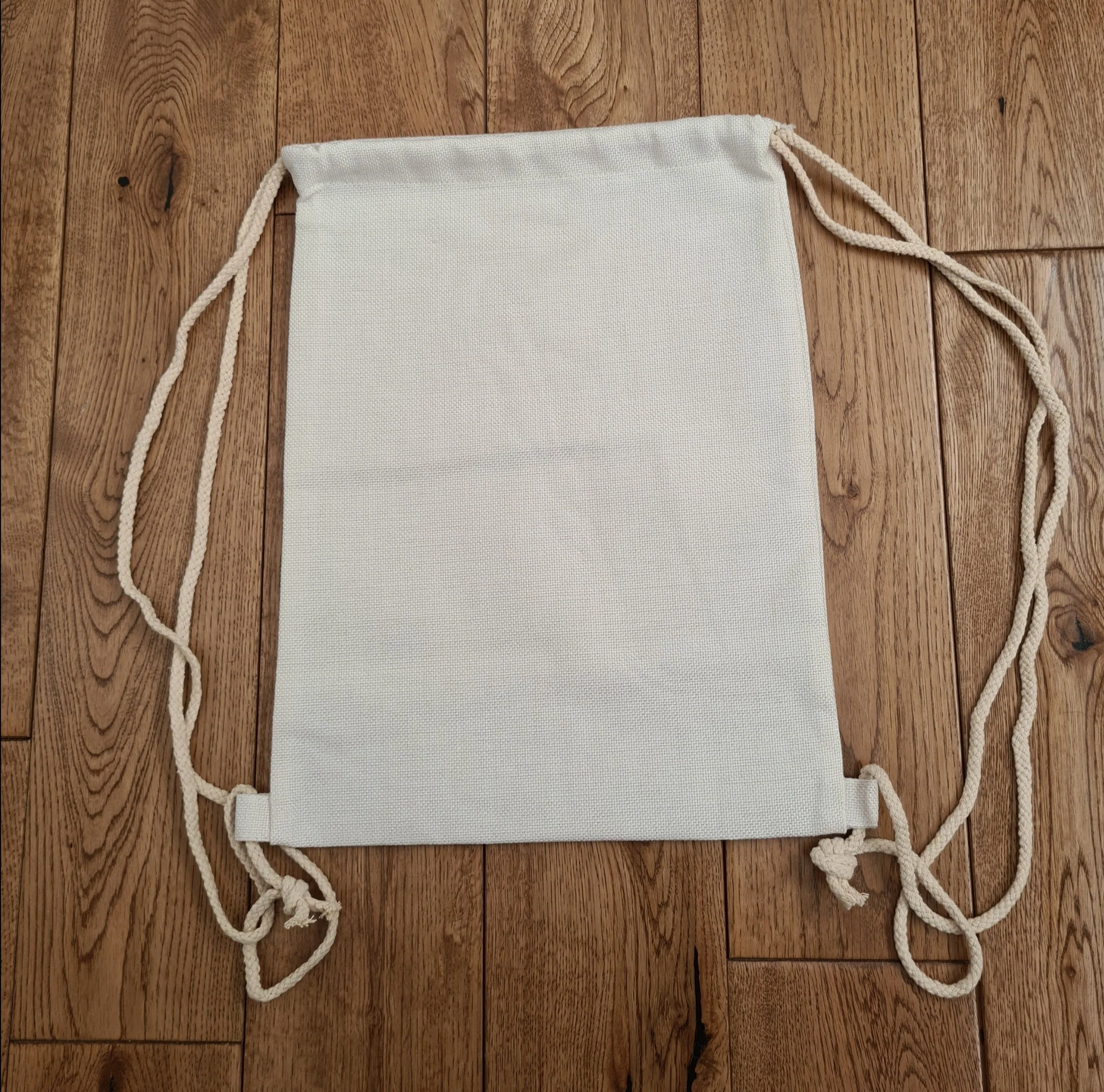 Linen Drawcord Bag suitable for sublimation