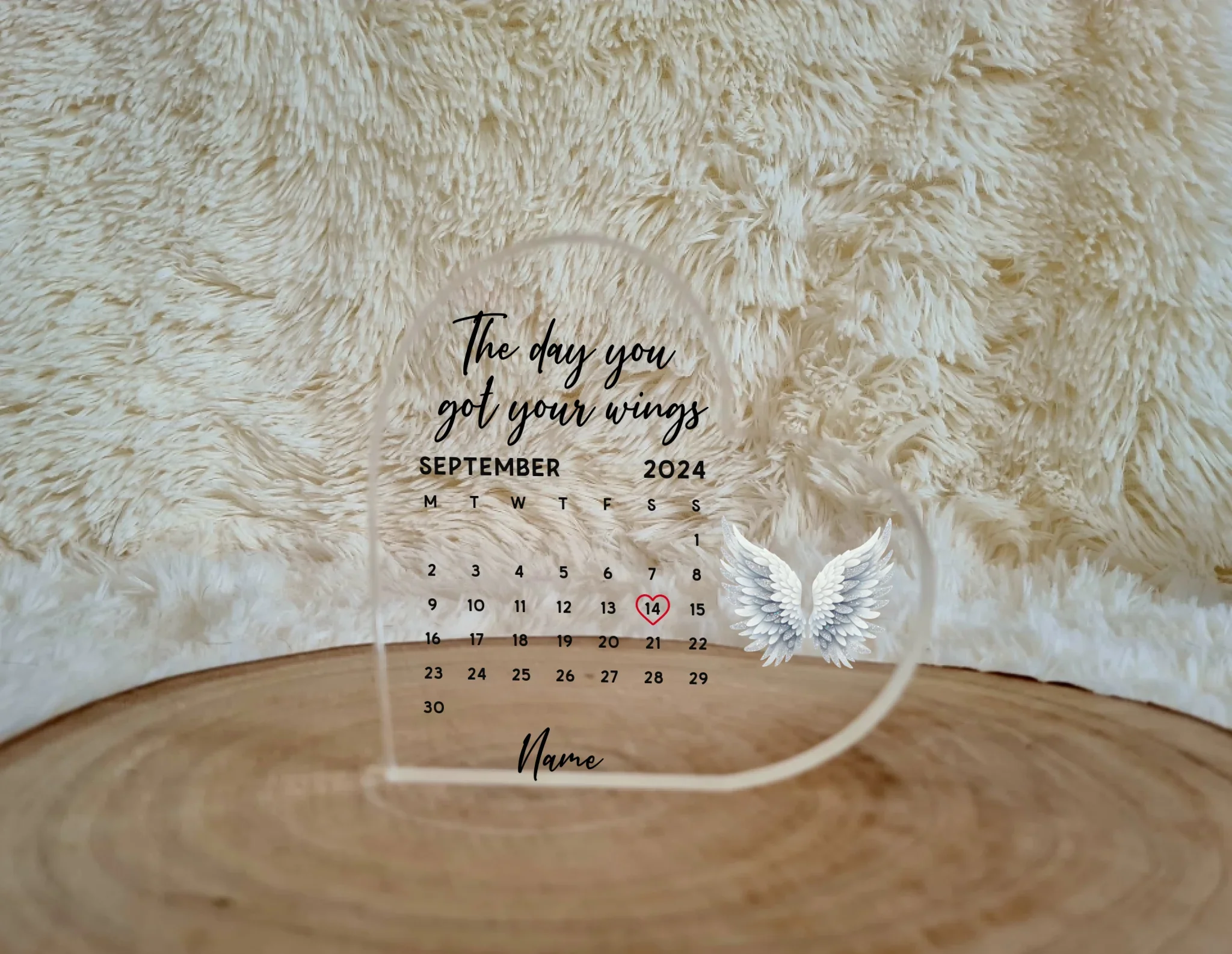 Memorial UV Printed Freestanding Heart
