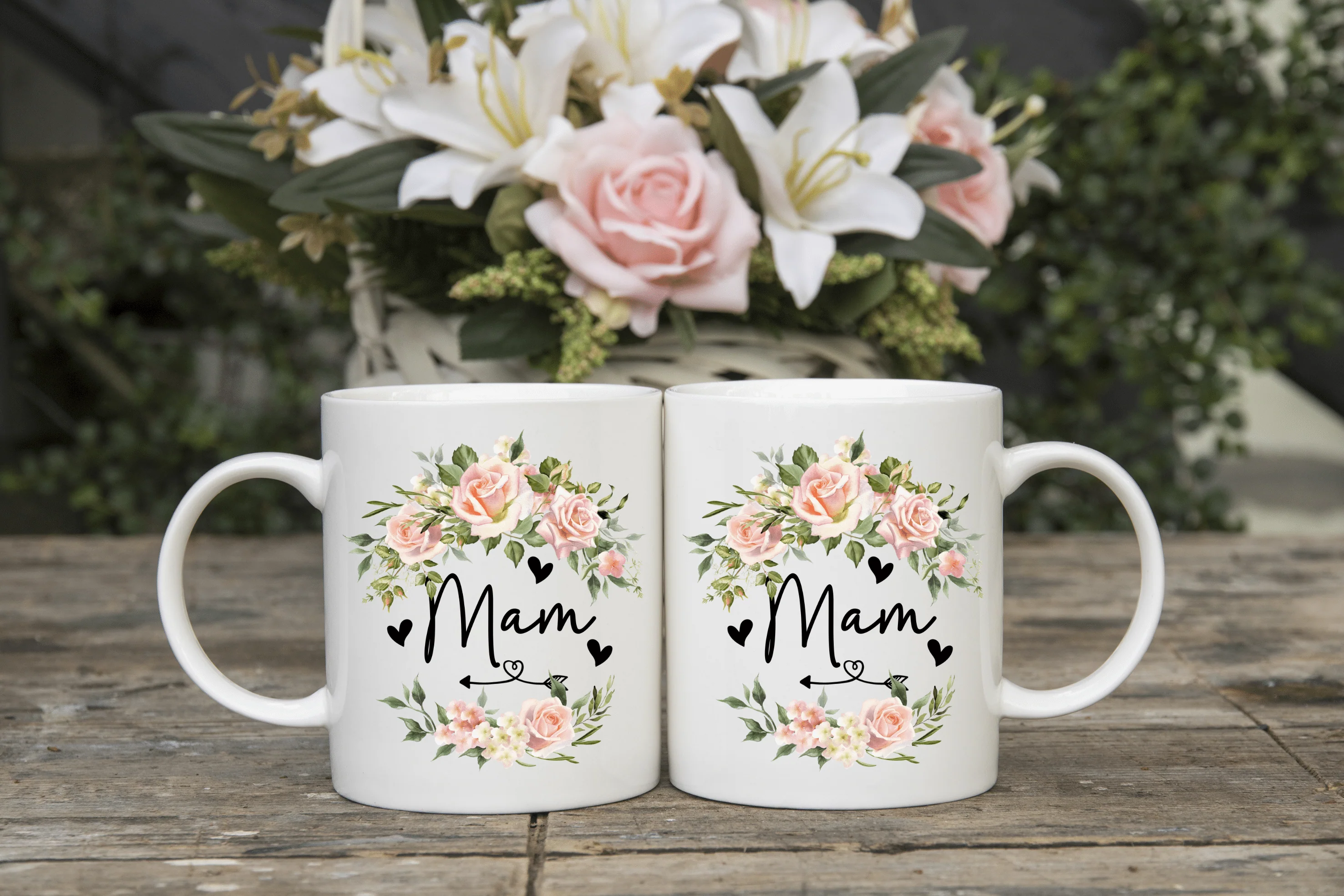 Mothers Day Flowers mug wrap sublimation print - Image 3