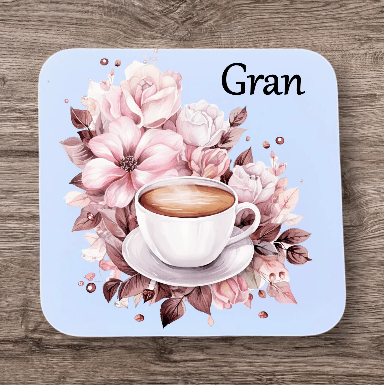 Mothers Day Purple Flower Coaster Sublimation Print - Image 4