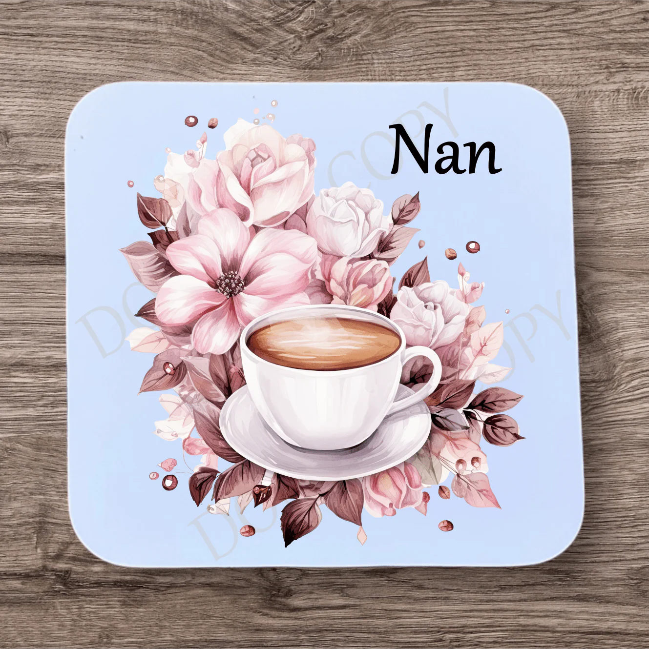 Mothers Day Purple Flower Coaster Sublimation Print - Image 5