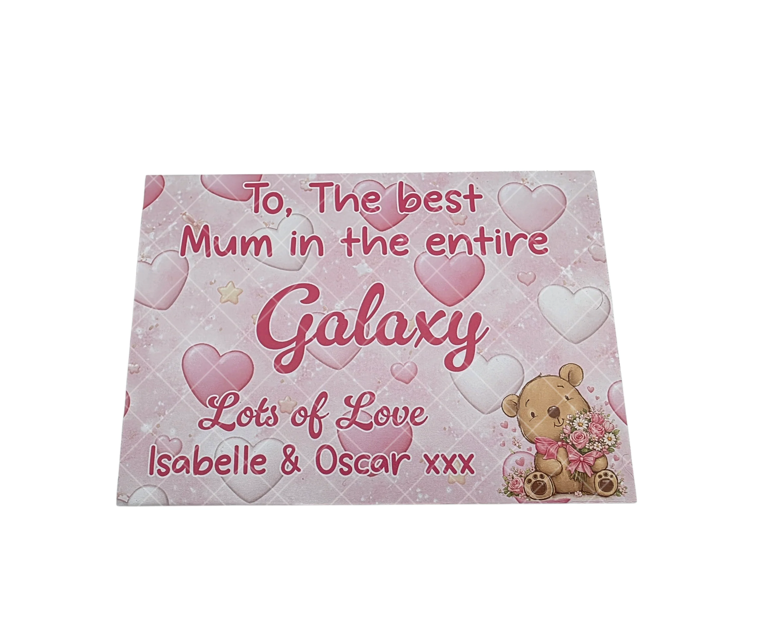 Mothers Day UV Printed Teddy Galaxy Board - Image 4