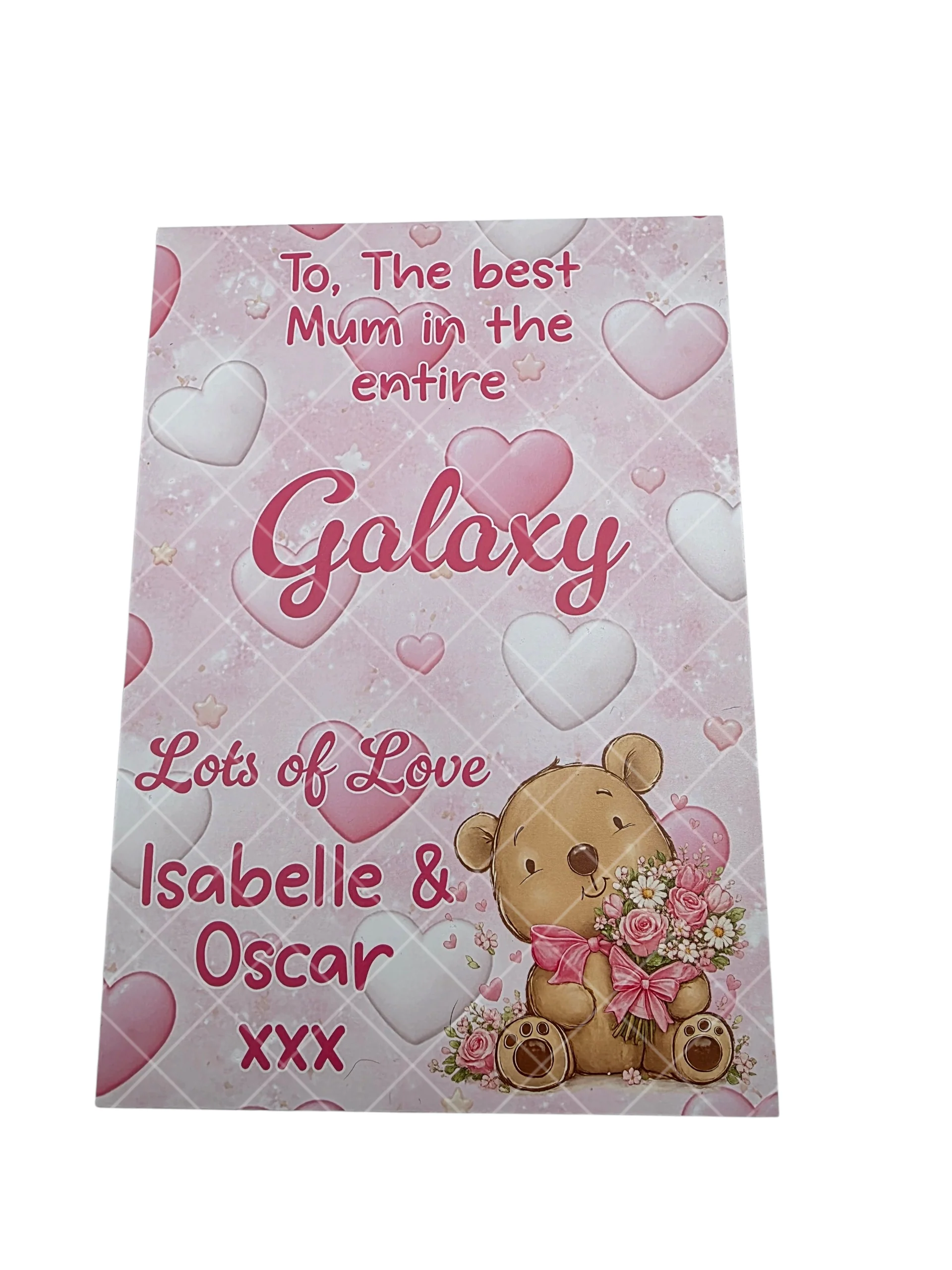 Mothers Day UV Printed Teddy Galaxy Board - Image 6