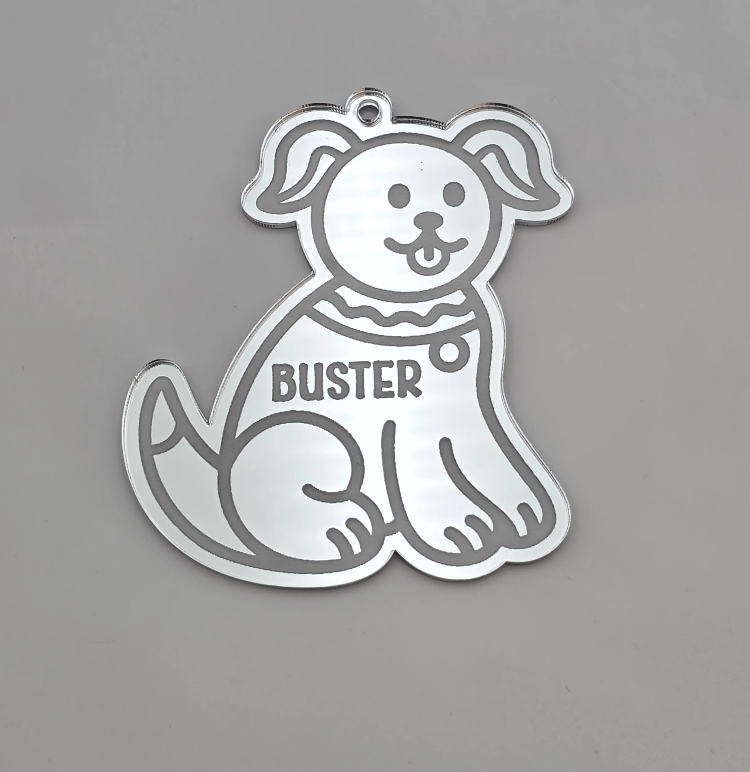 Personalised Acrylic Engraved Pet, Cat & Dog Bauble, Mirror Acrylic - Image 7