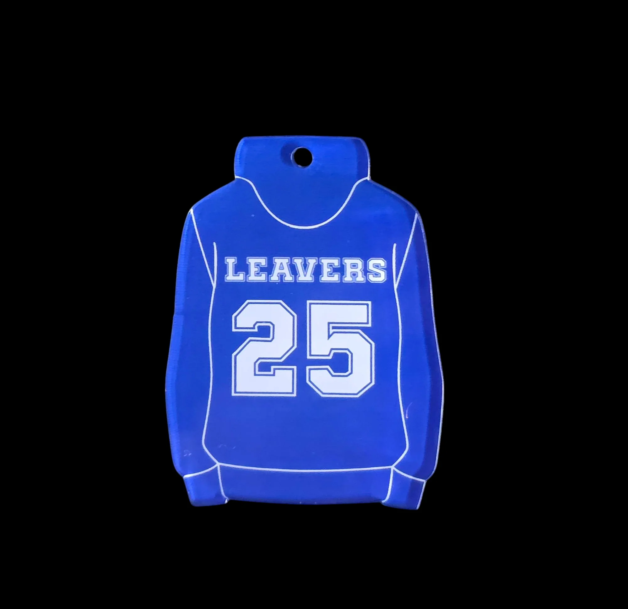 Acrylisub Sublimation Coated Acrylic Hoodie/Hoody Keyrings - Image 2