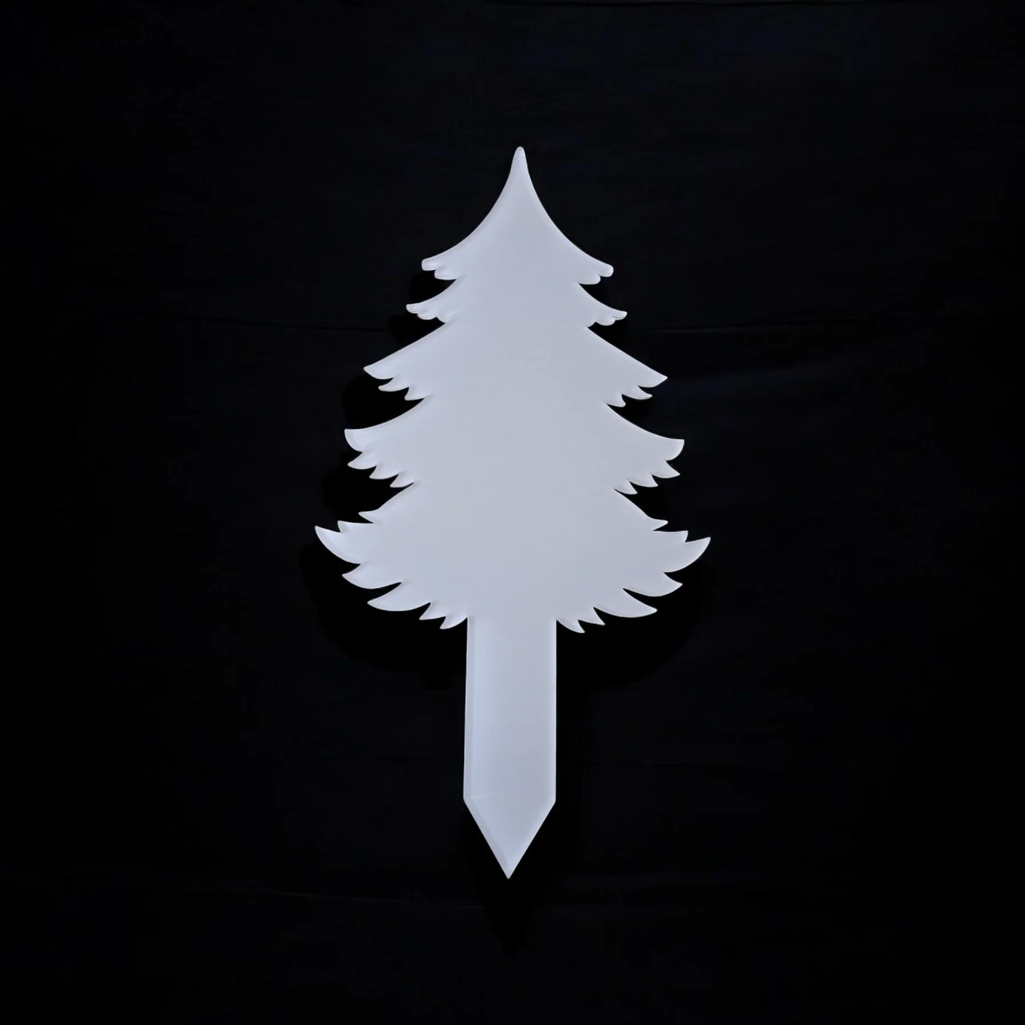 Acrylisub Sublimation Coated Acrylic One Piece Christmas Tree Grave Marker