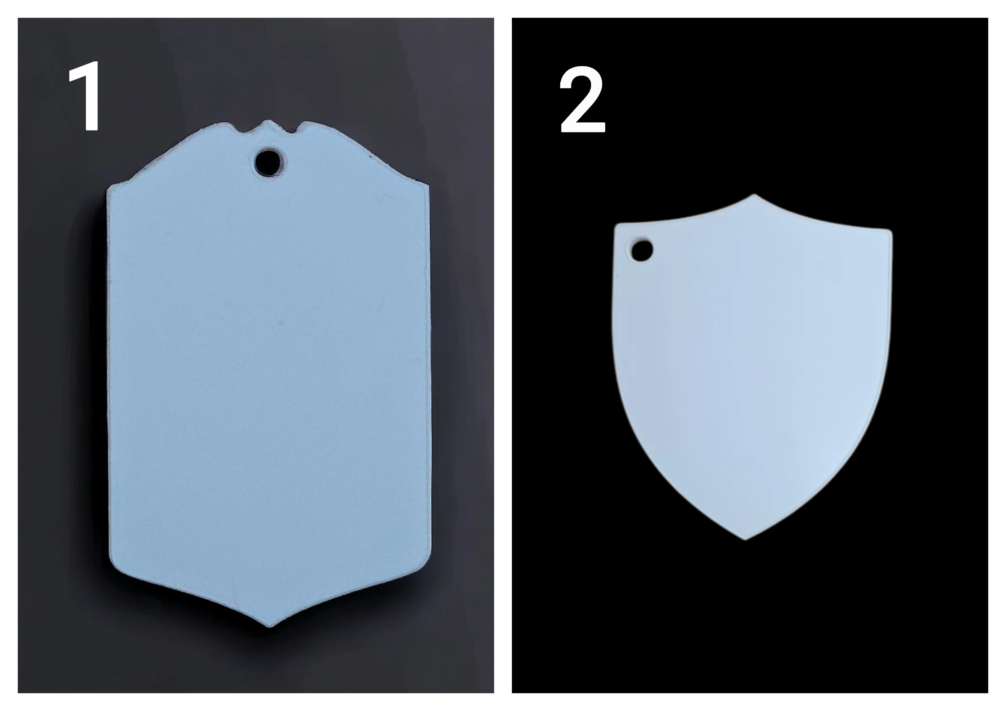 Acrylic Shield Keyring