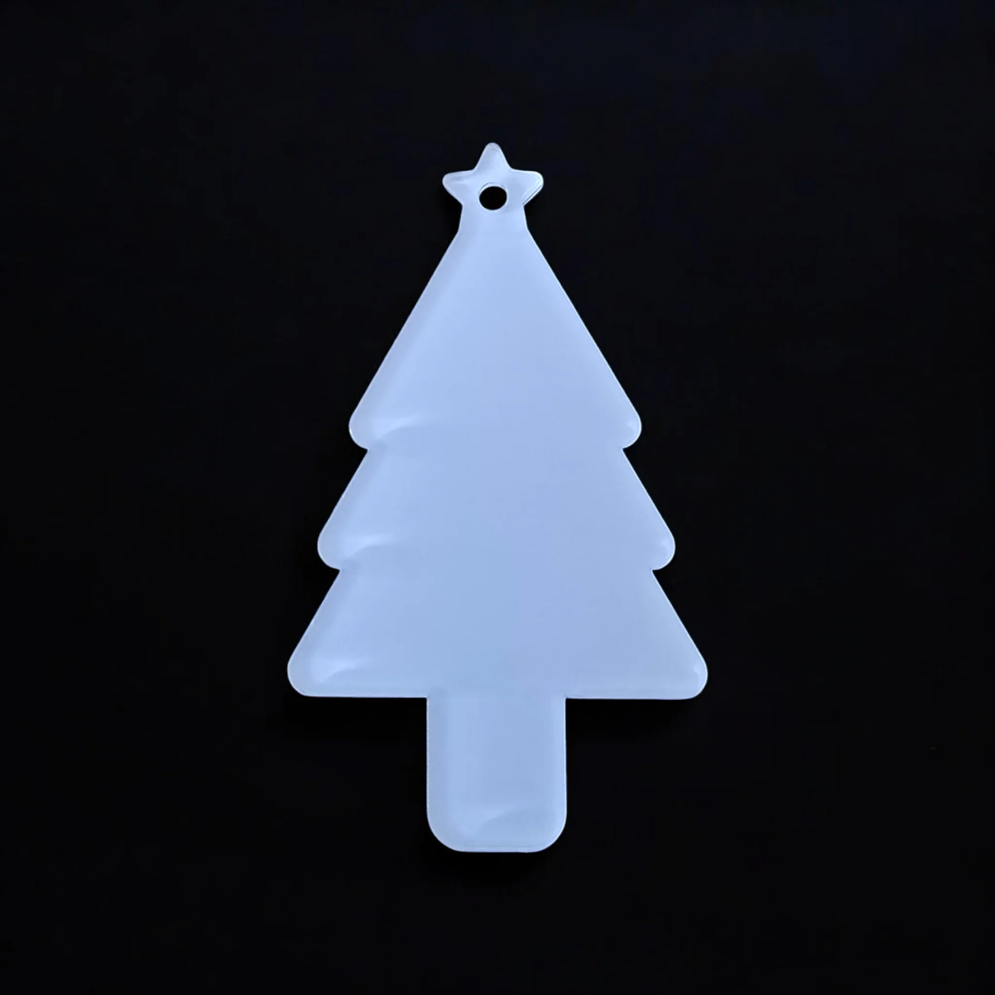 Acrylisub Sublimation Coated Acrylic Tree Shaped Christmas Bauble