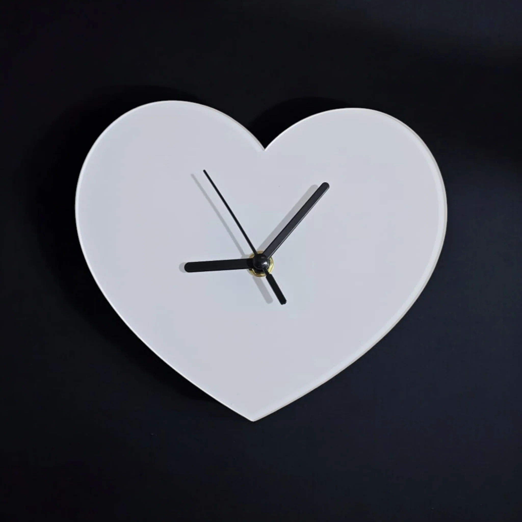 Acrylisub Sublimation Coated Acrylic Wall Clock - Heart