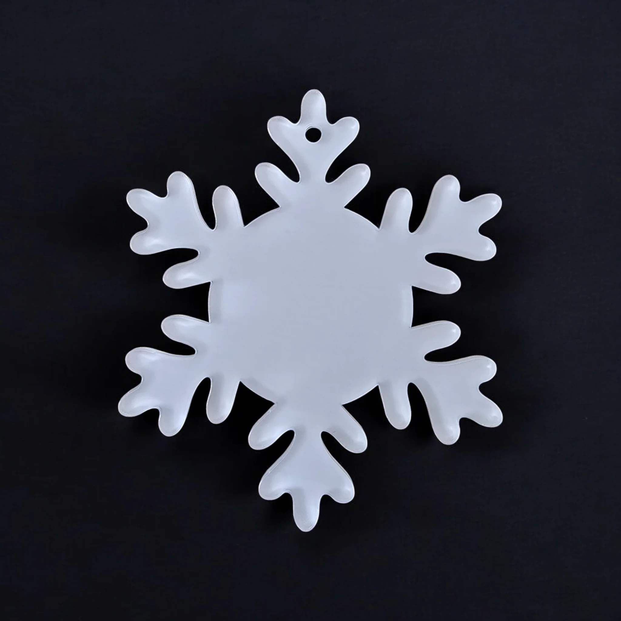 Acrylisub Sublimation Coated Snowflake Acrylic Bauble Christmas Tree Decoration