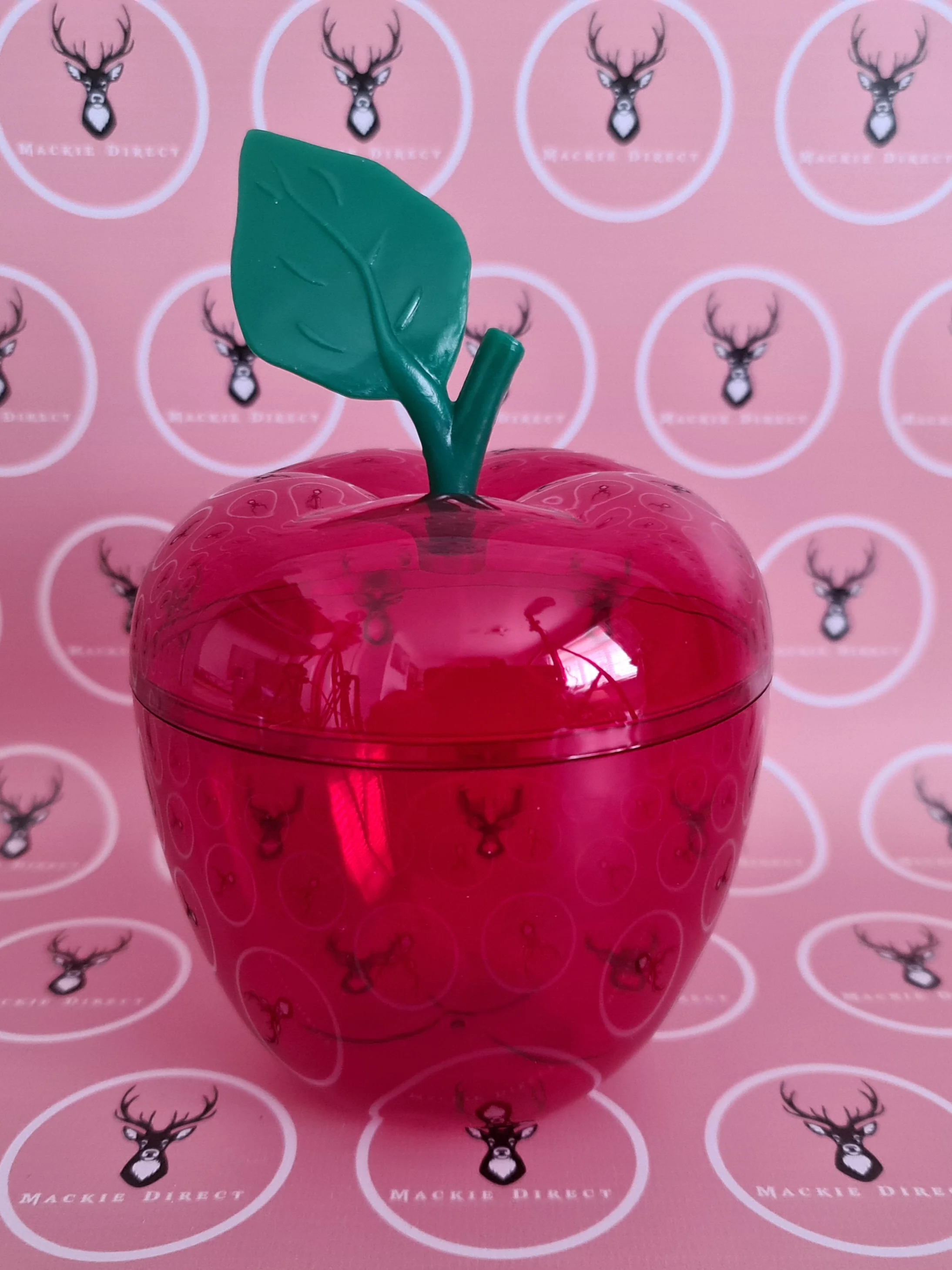 Red & Green Plastic Apple - Image 3