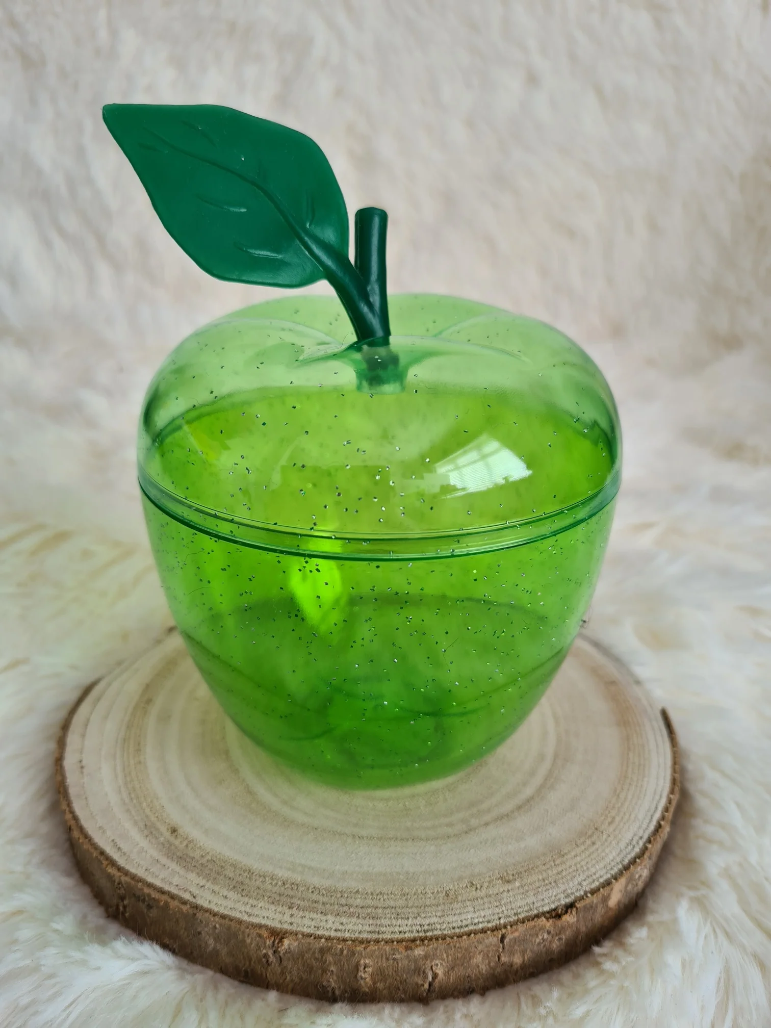 Red & Green Plastic Apple - Image 4