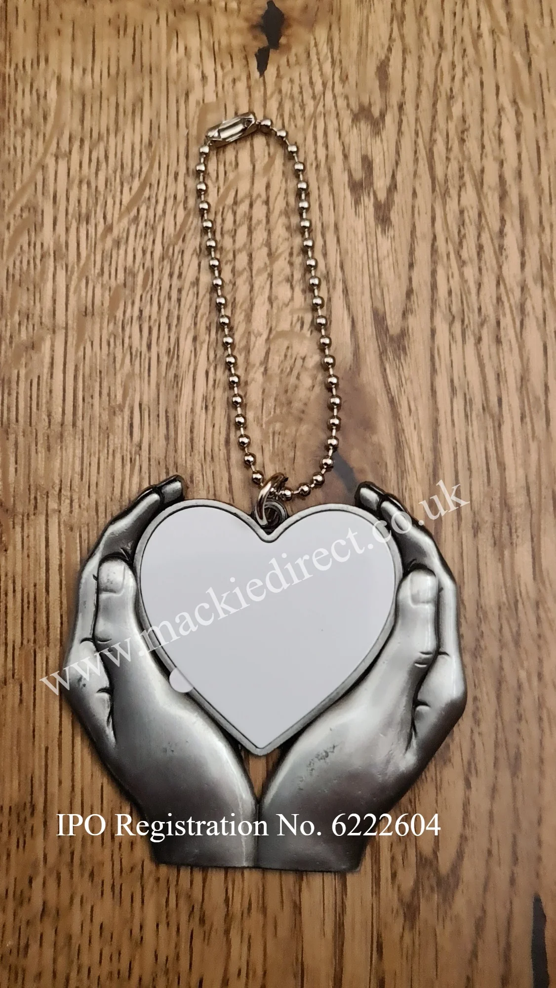 Sublimation Hanging Heart in Hand Decoration/Charm - Image 2