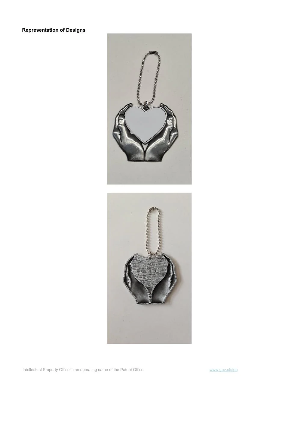 Sublimation Hanging Heart in Hand Decoration/Charm - Image 5