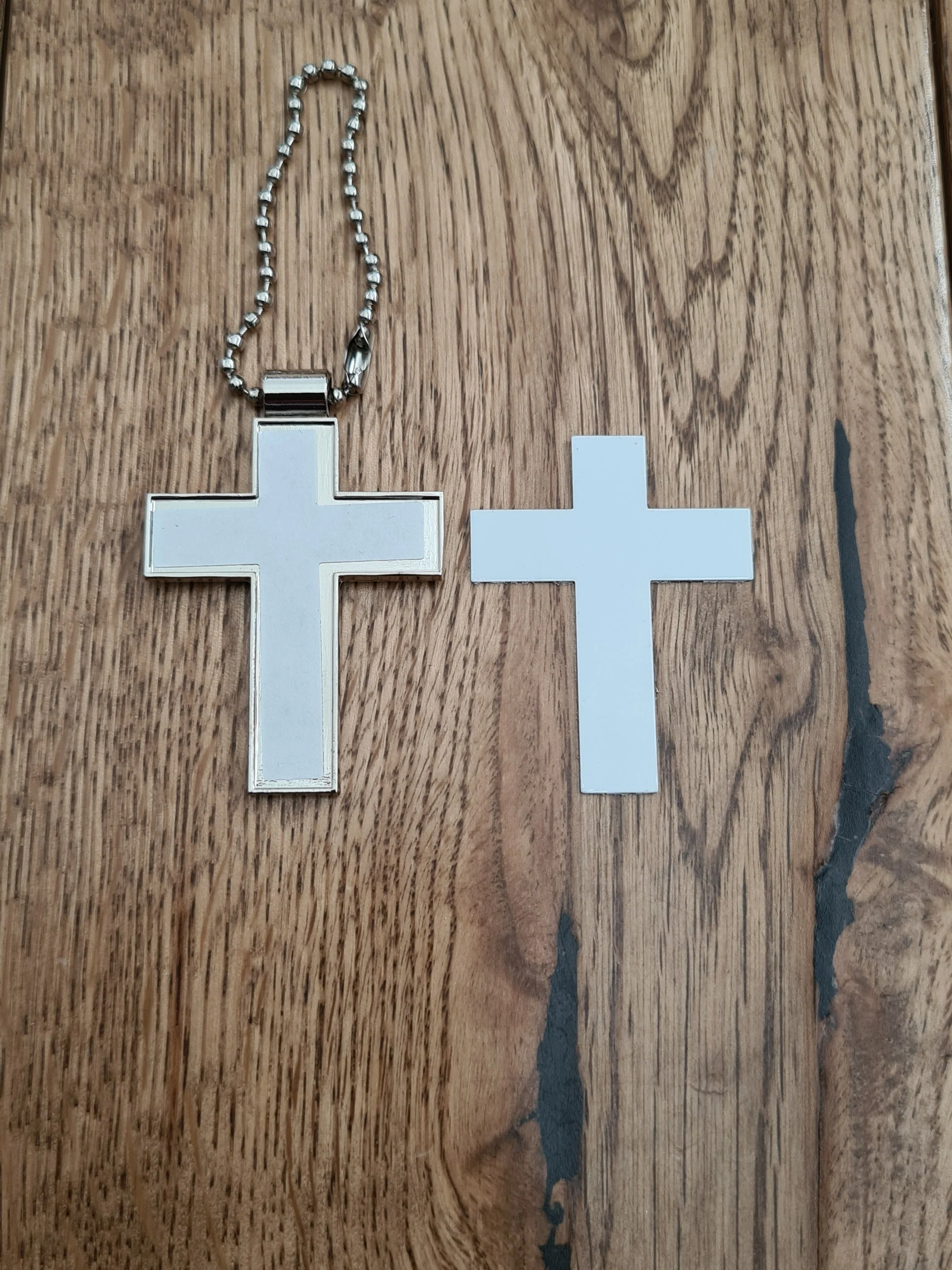 Sublimation Metal Cross Car Charm - Image 2