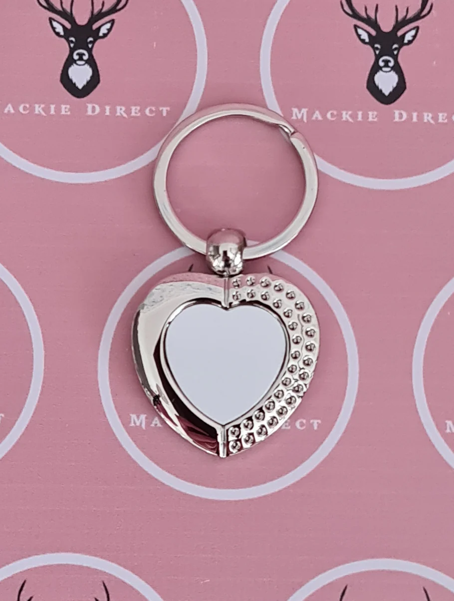 Sublimation Metal Heart Keyring