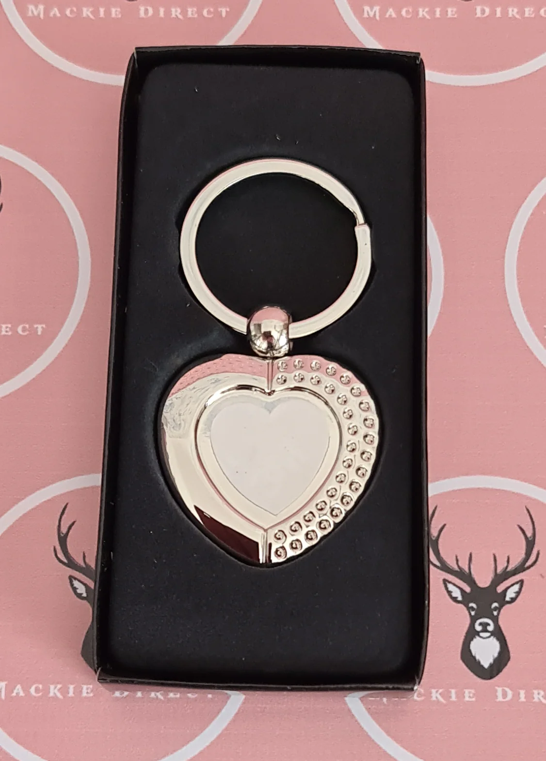 Sublimation Metal Heart Keyring - Image 2