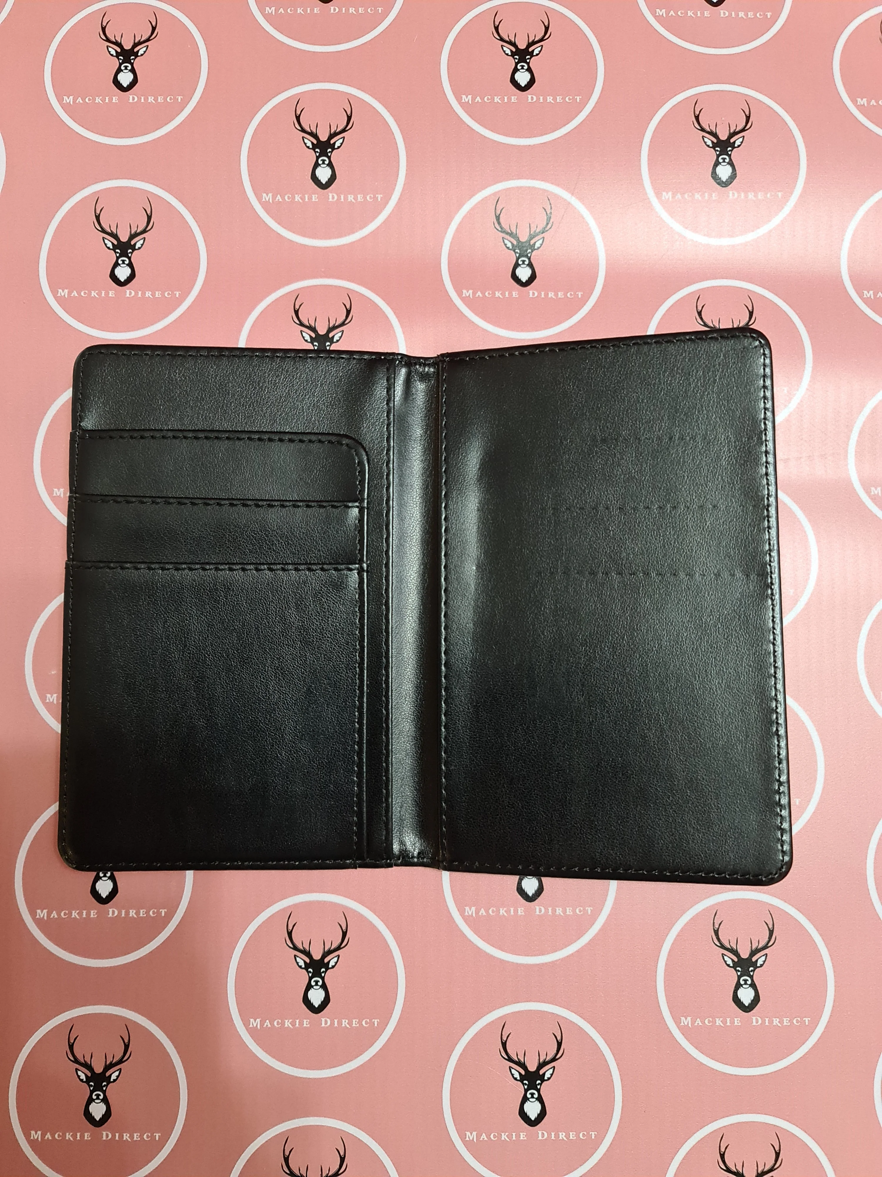 Sublimation Passport Holder - Black Internal - Image 2