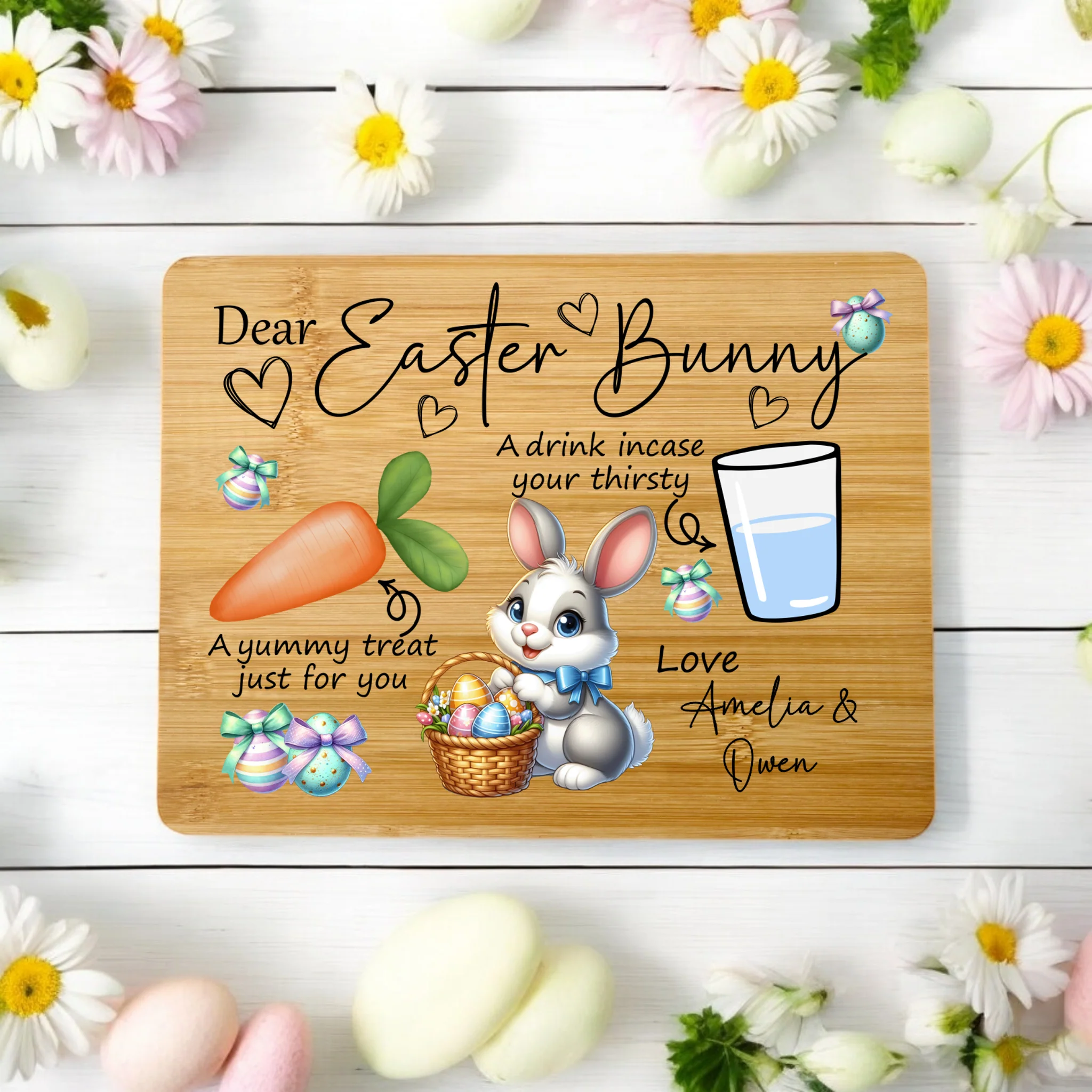 UV Printed Easter Treat Board - Fully Personalised - Image 3