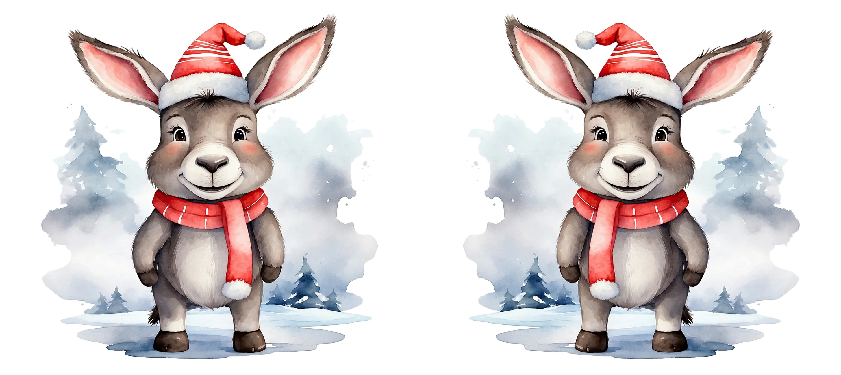 UVDTF 16oz Libbey Glass Wrap - Christmas Donkey - Image 10