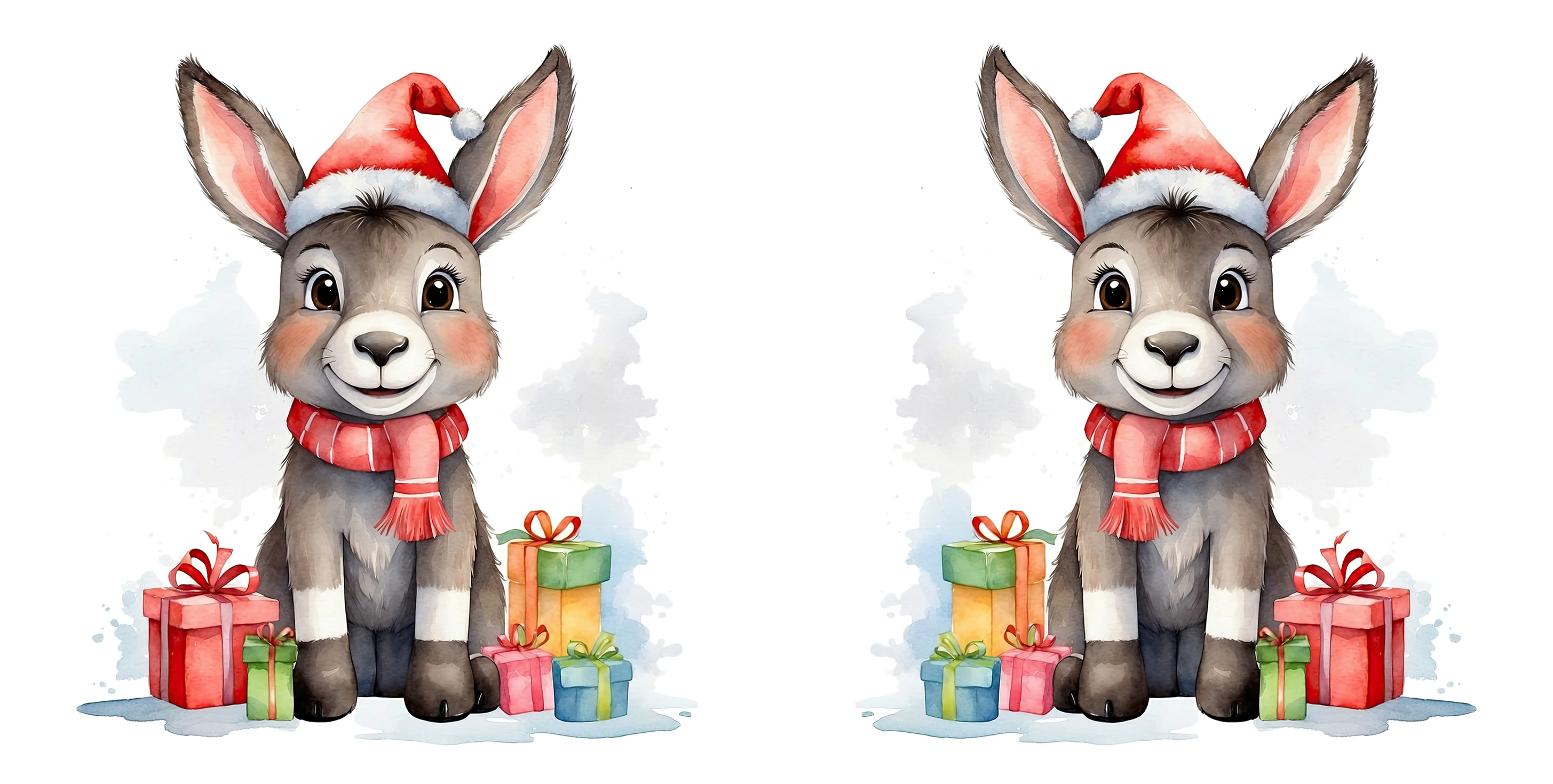 UVDTF 16oz Libbey Glass Wrap - Christmas Donkey - Image 2