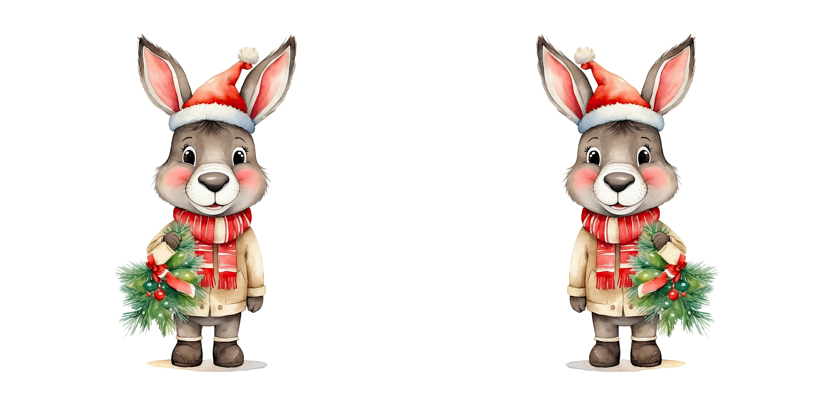 UVDTF 16oz Libbey Glass Wrap - Christmas Donkey - Image 4