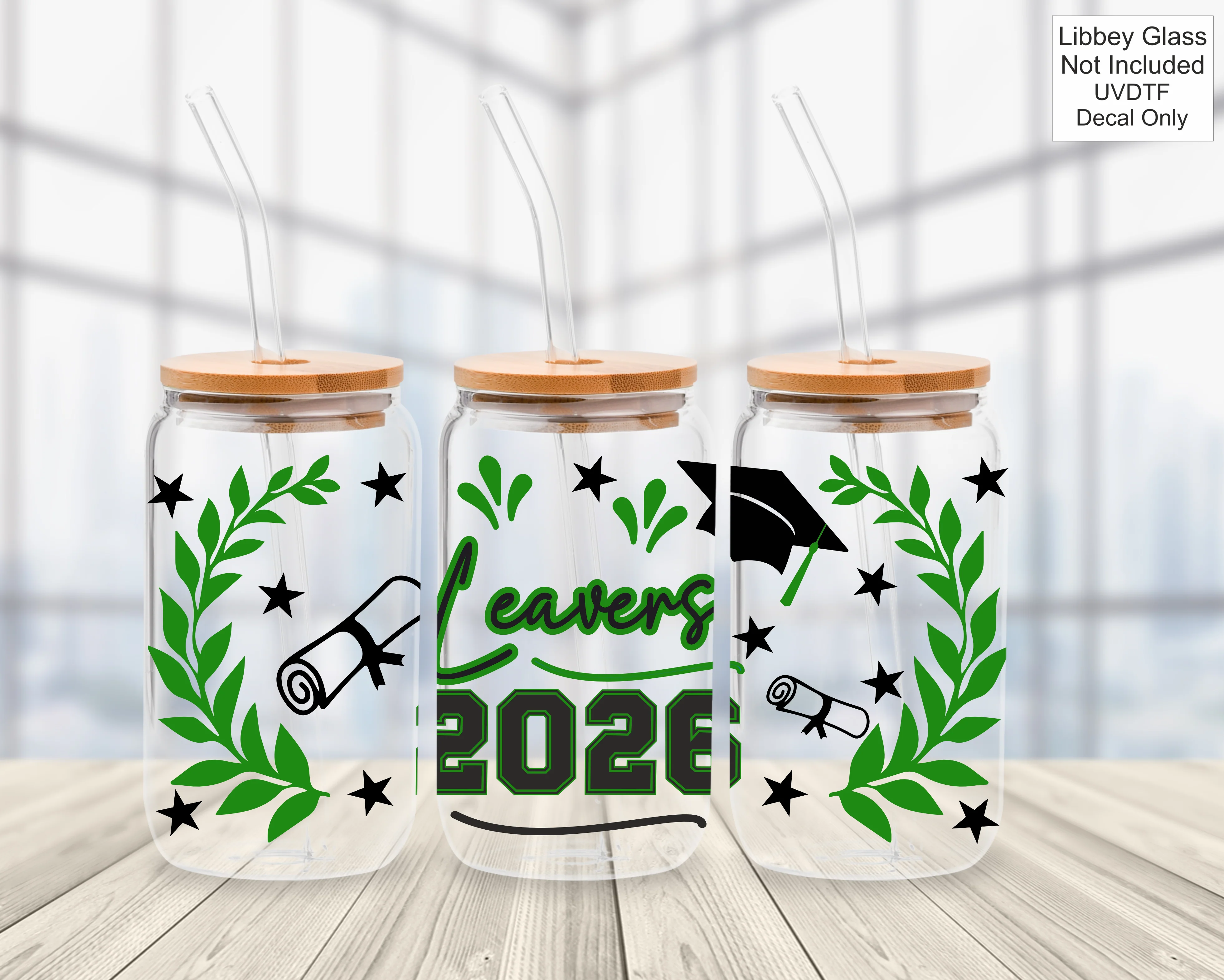 UVDTF 16oz Libbey Glass Wrap - Class Of / Leavers 2026 - Image 7