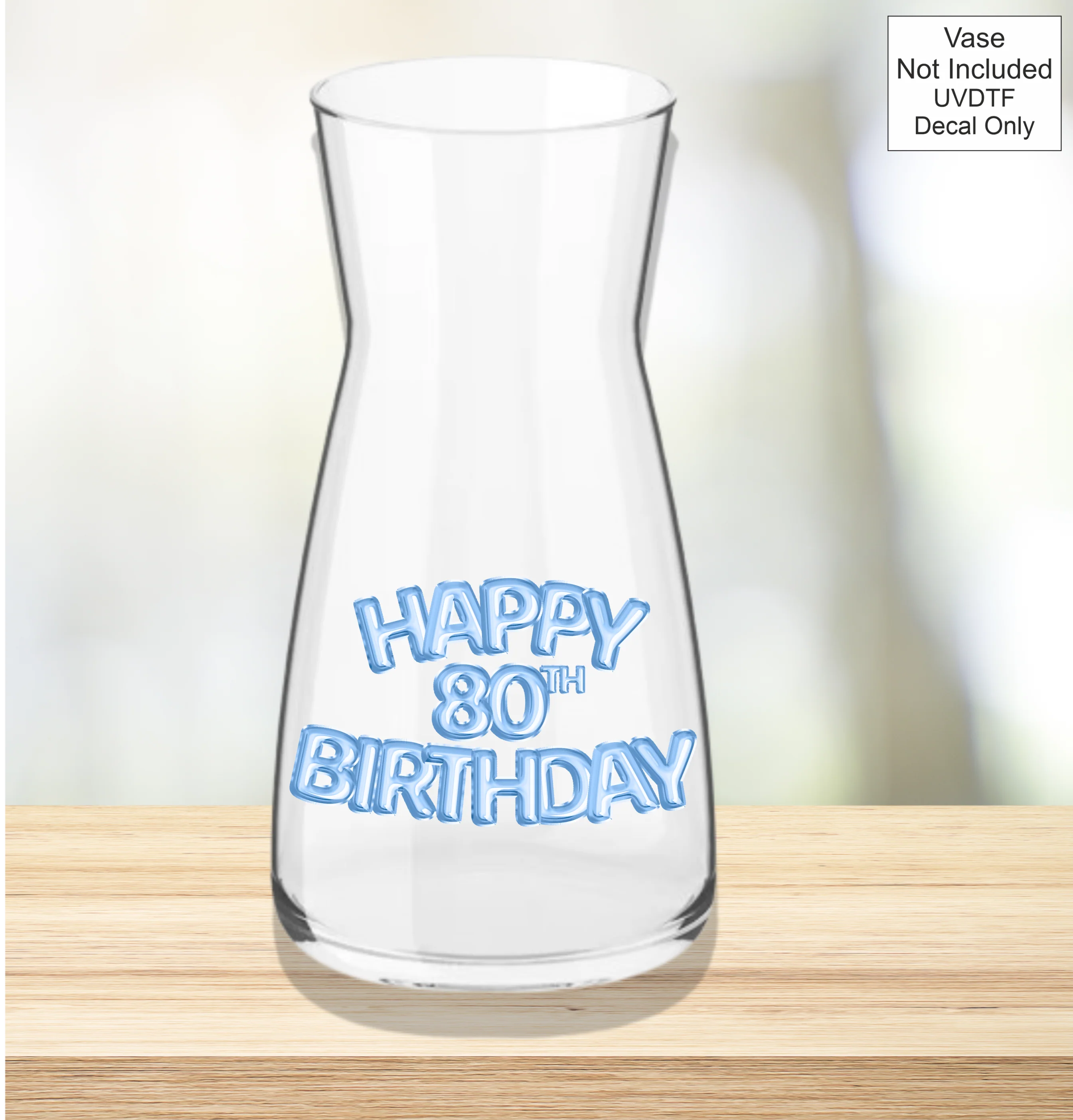 UVDTF Blue Foil Balloon Birthdays - Image 10
