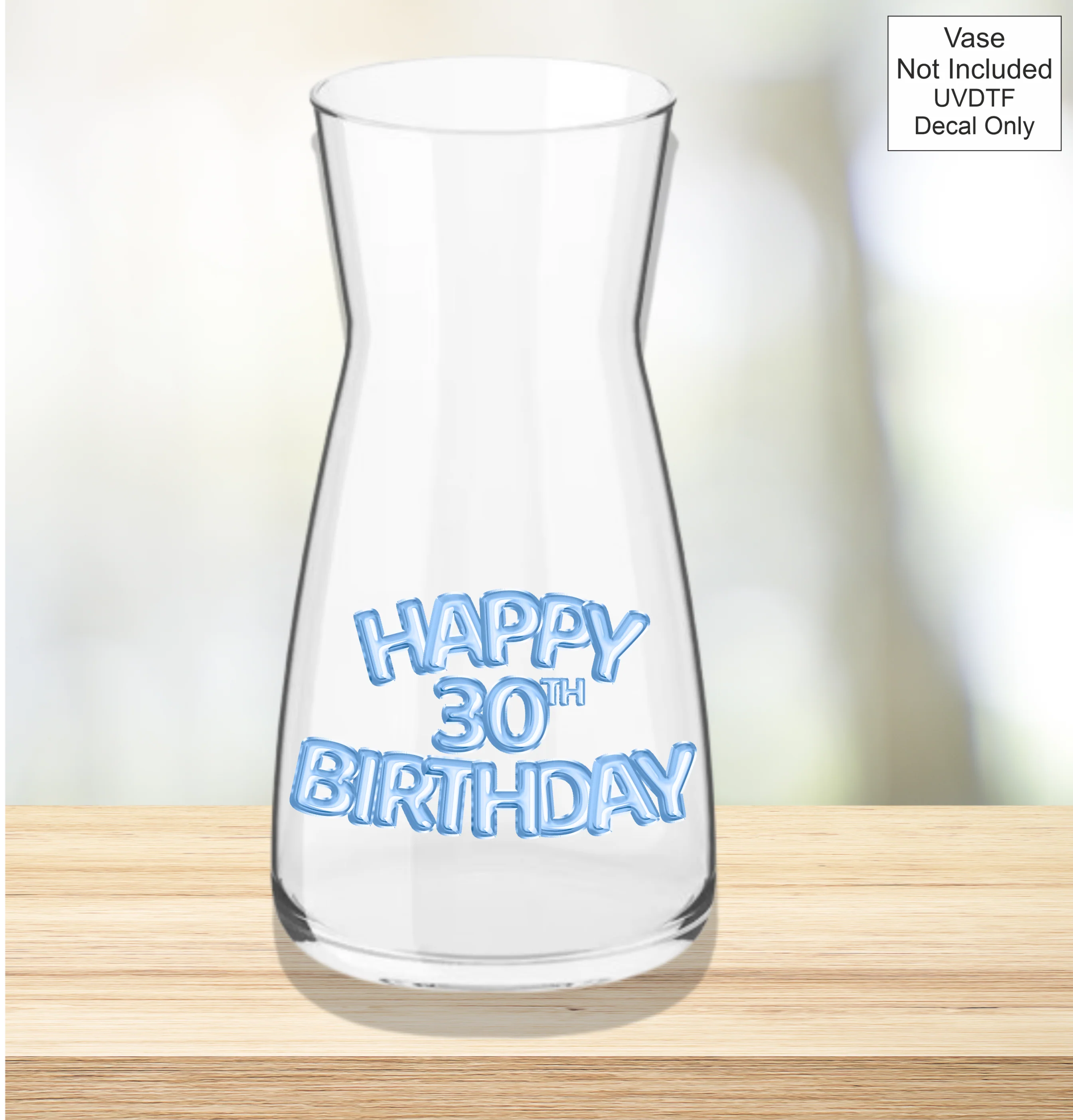 UVDTF Blue Foil Balloon Birthdays - Image 5